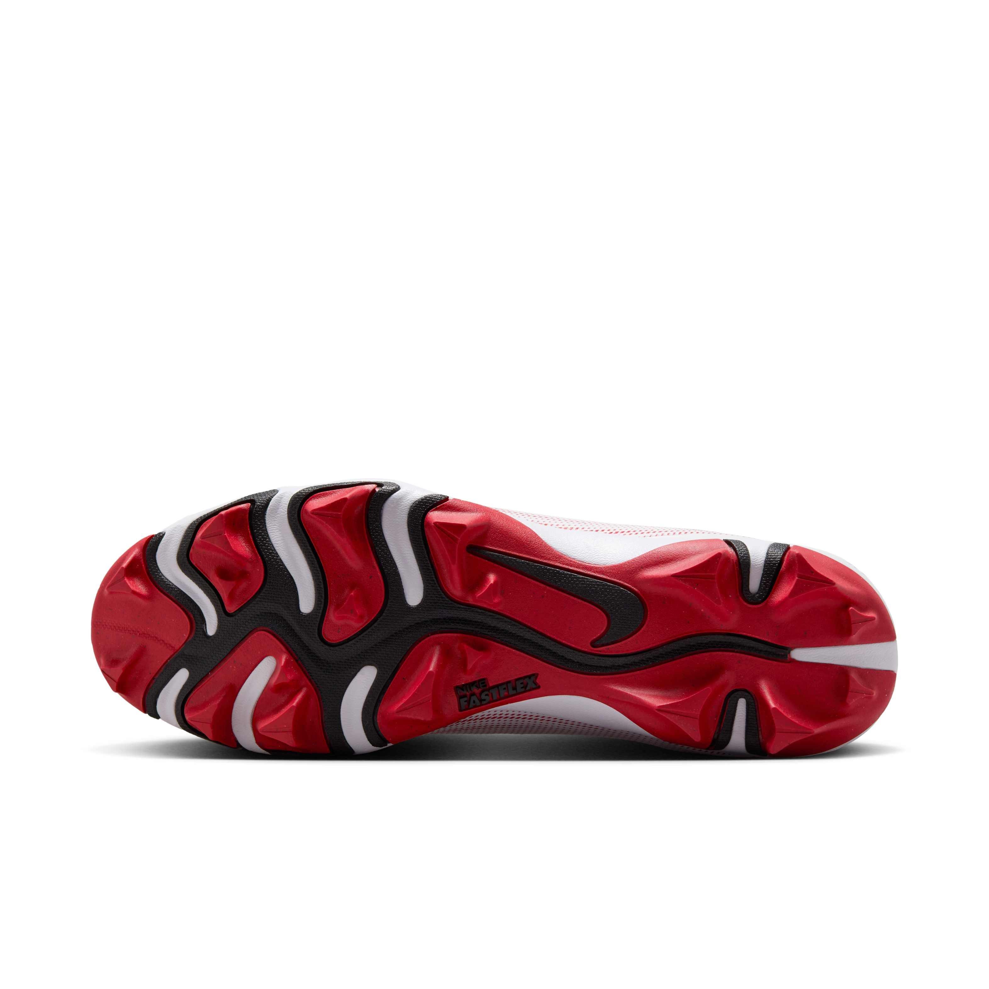Nike Vapor Shark 3 "White/University Red/Black" Men's Football Cleat - WHITE/RED/BLACK Thumbnail View 6