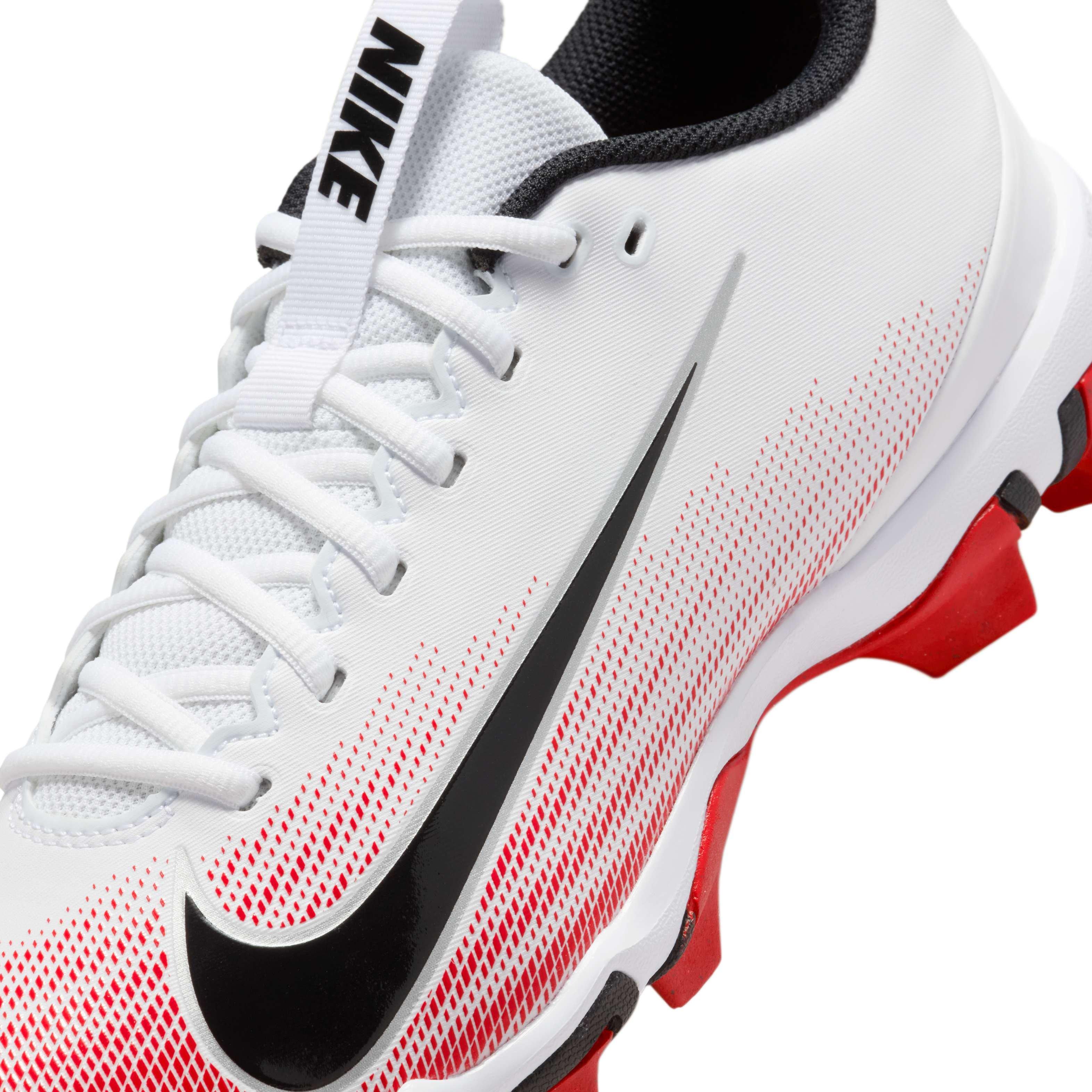 Nike Vapor Shark 3 "White/University Red/Black" Men's Football Cleat - WHITE/RED/BLACK Thumbnail View 8