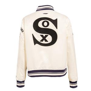 Pro Standard Women's Chicago White Sox Retro Classic Rib Satin Jacket - Eggshell