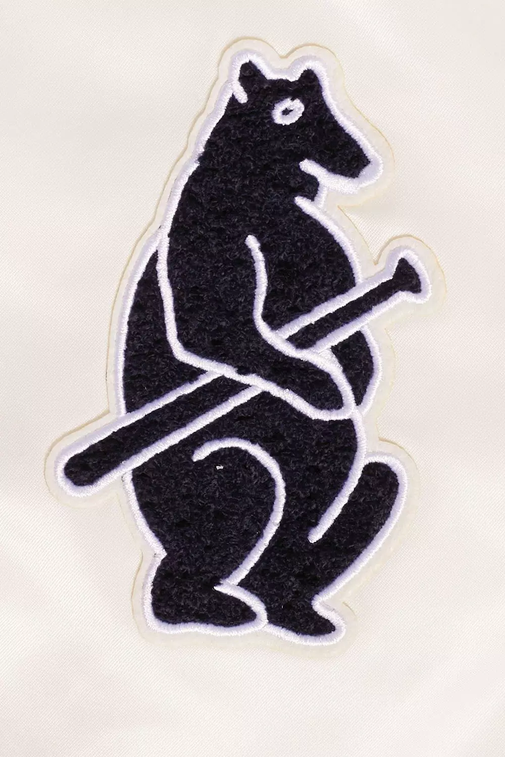 Pro Standard Women's Chicago Cubs Retro Classic Rib Satin Jacket - Eggshell - EGGSHELL