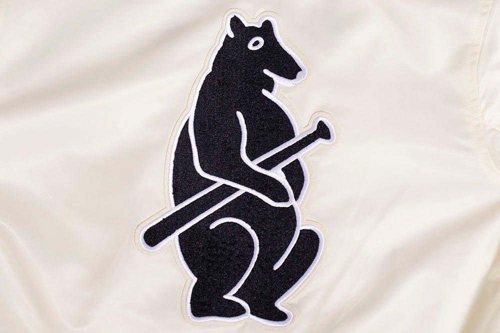 Pro Standard Women's Chicago Cubs Retro Classic Rib Satin Jacket - Eggshell - EGGSHELL Thumbnail View 9