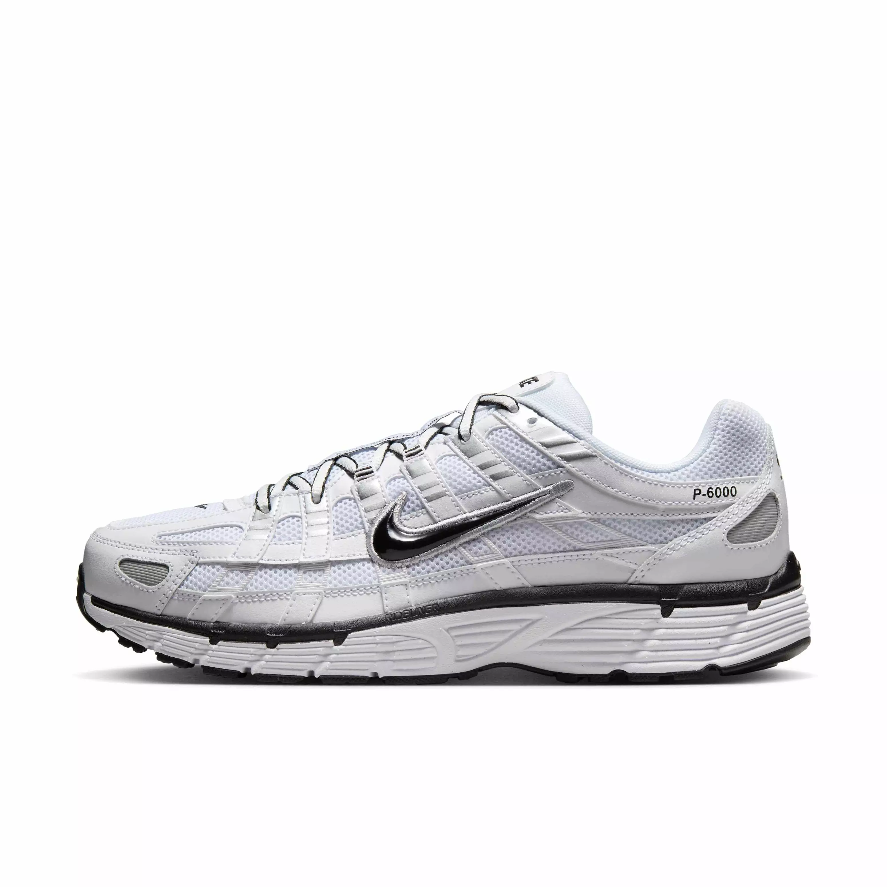 Nike P-6000 "White/Metallic Silver/Black/Black" Men's Shoe - WHITE/SILVER/BLACK/BLACK