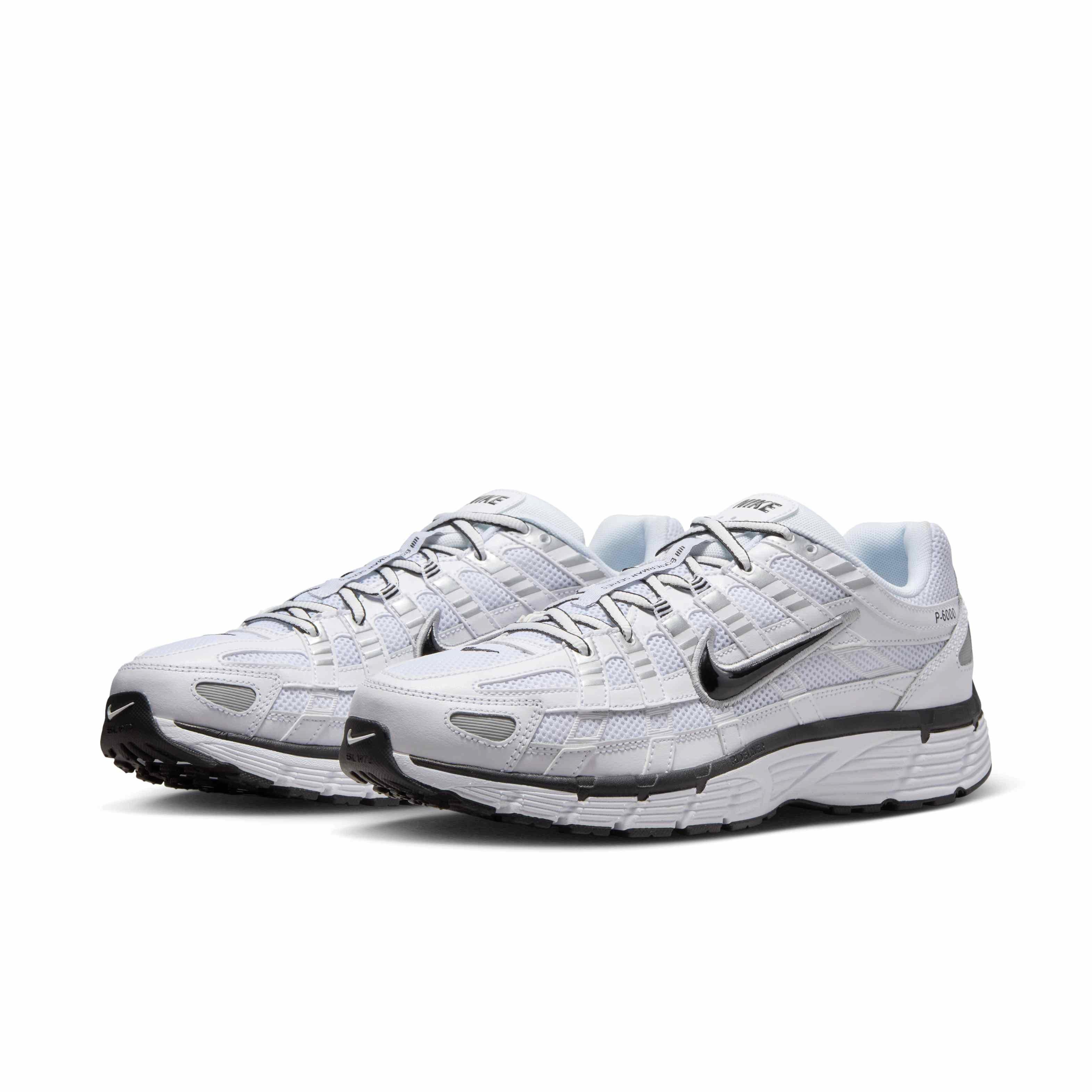 Nike P-6000 "White/Metallic Silver/Black/Black" Men's Shoe - WHITE/SILVER/BLACK/BLACK Thumbnail View 3