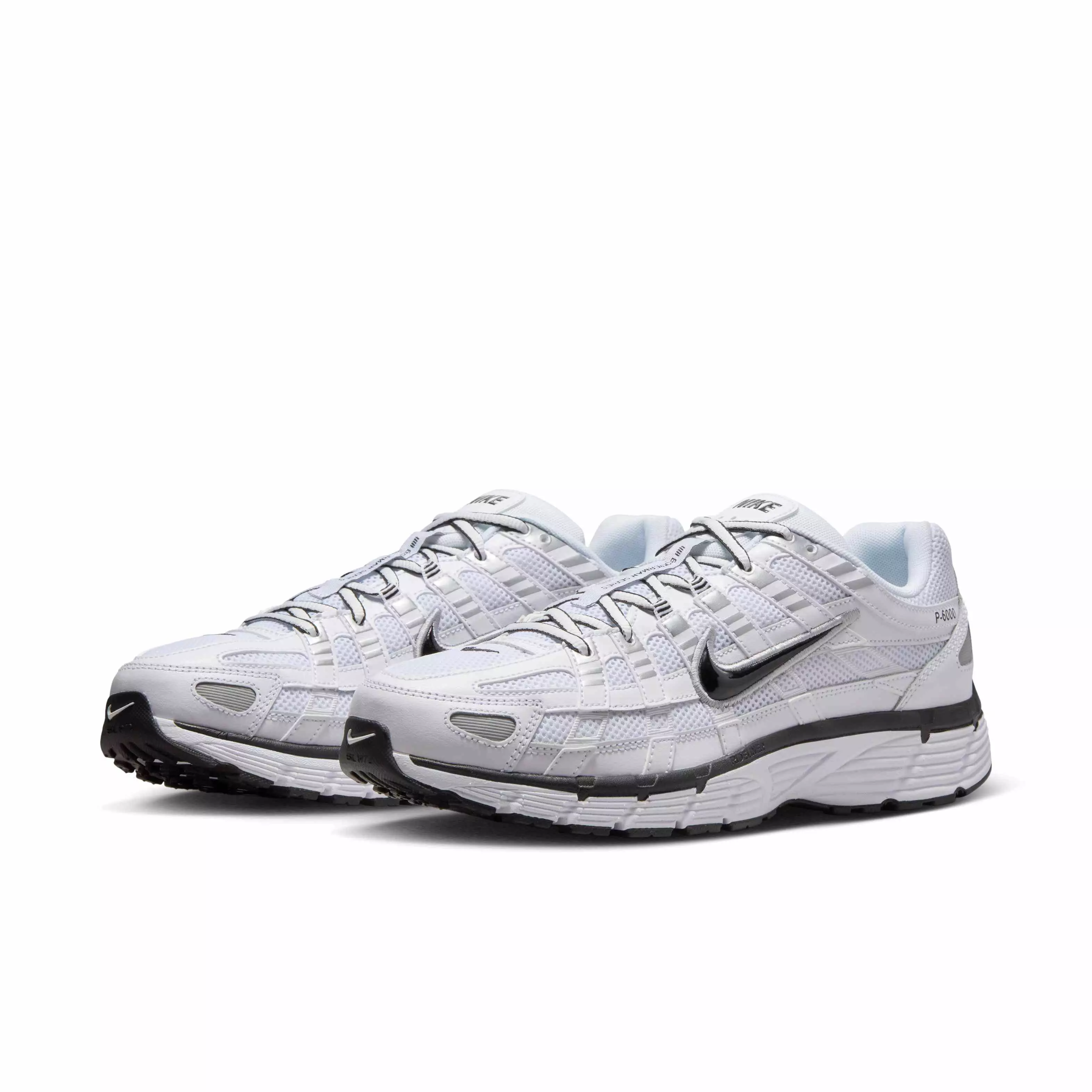 Nike P-6000 "White/Metallic Silver/Black/Black" Men's Shoe - WHITE/SILVER/BLACK/BLACK