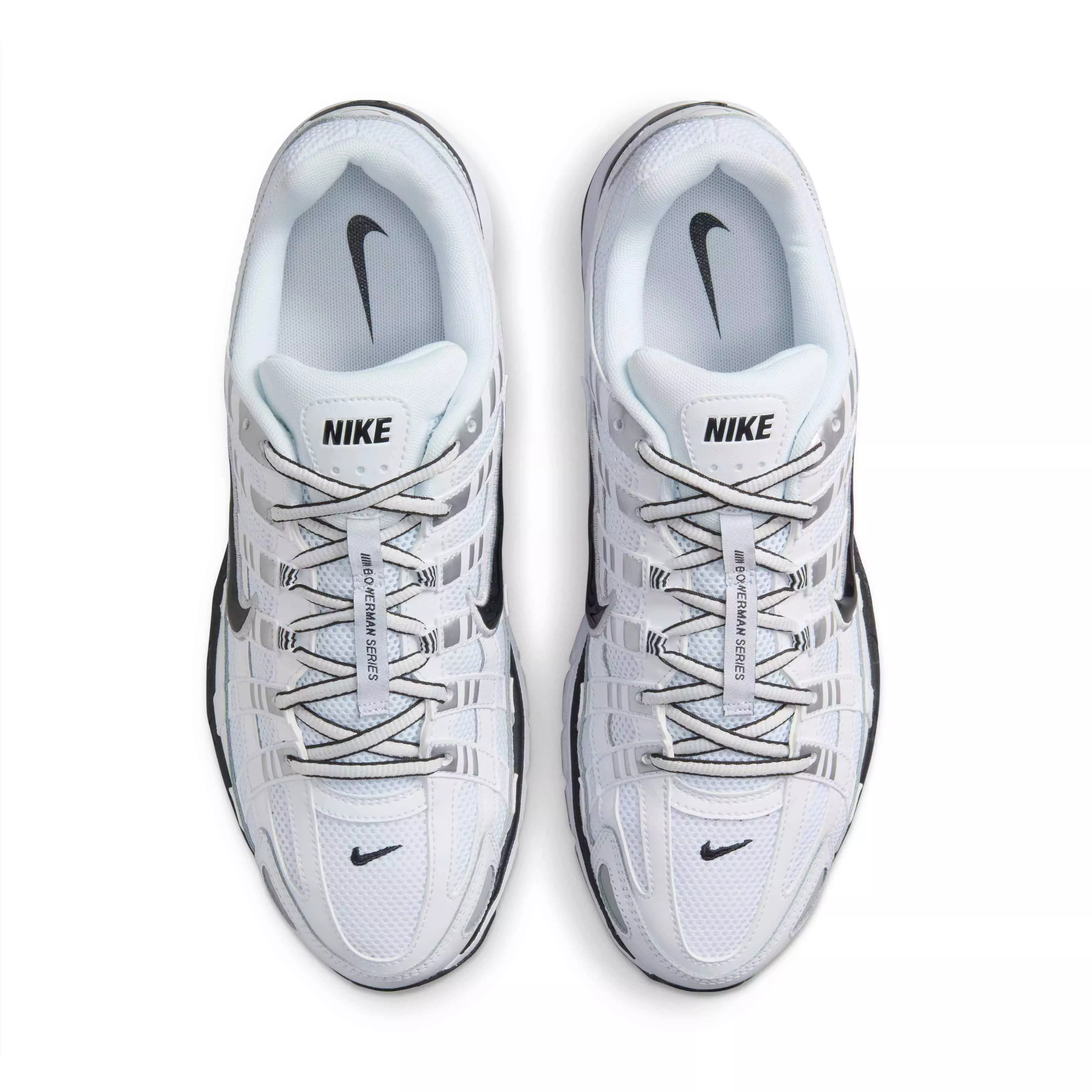 Nike P-6000 "White/Metallic Silver/Black/Black" Men's Shoe - WHITE/SILVER/BLACK/BLACK