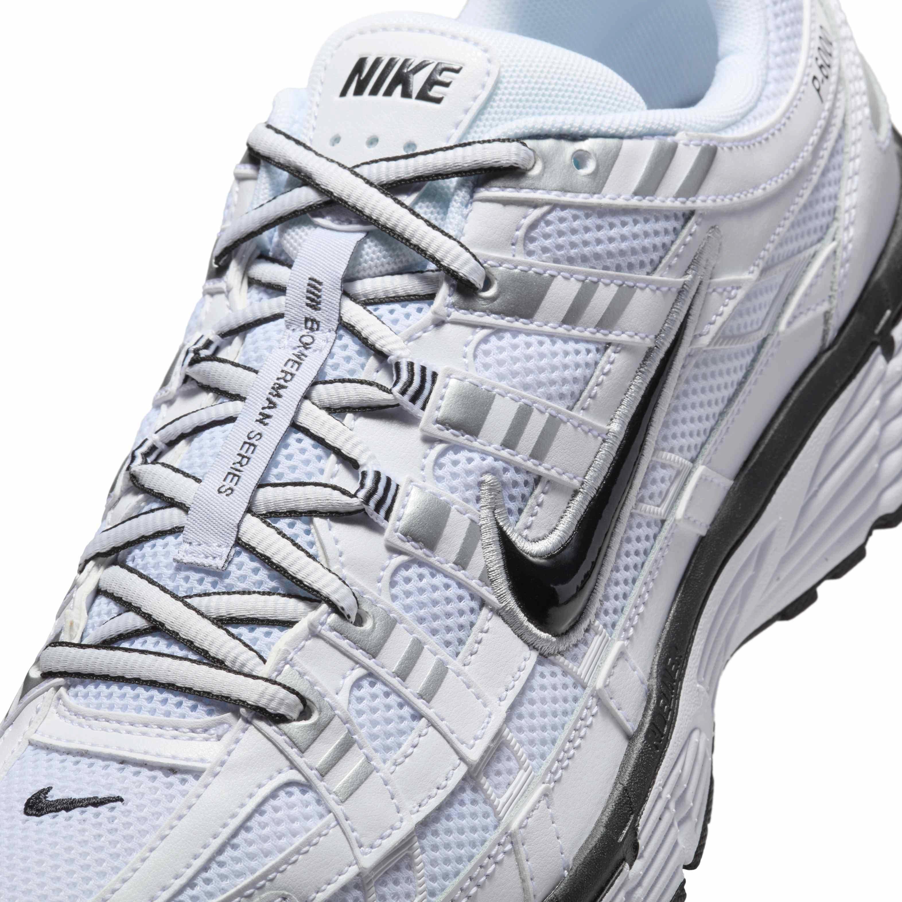 Nike P-6000 "White/Metallic Silver/Black/Black" Men's Shoe - WHITE/SILVER/BLACK/BLACK Thumbnail View 7