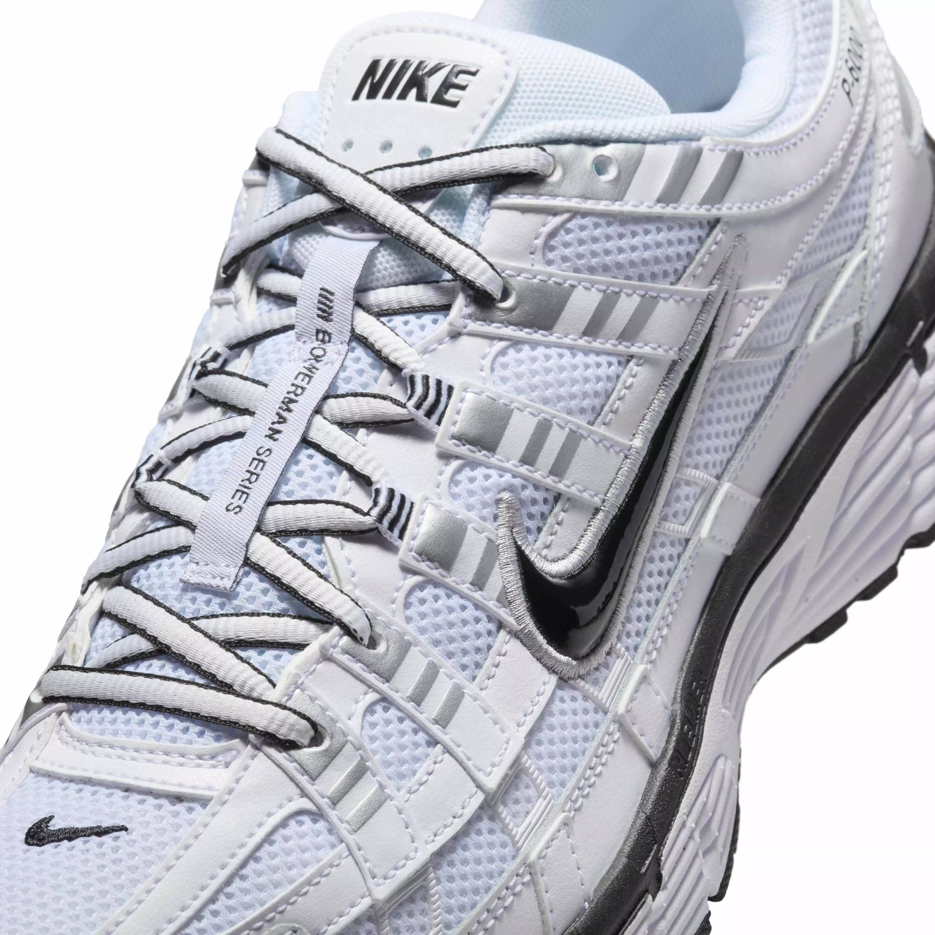 Nike P-6000 "White/Metallic Silver/Black/Black" Men's Shoe - WHITE/SILVER/BLACK/BLACK