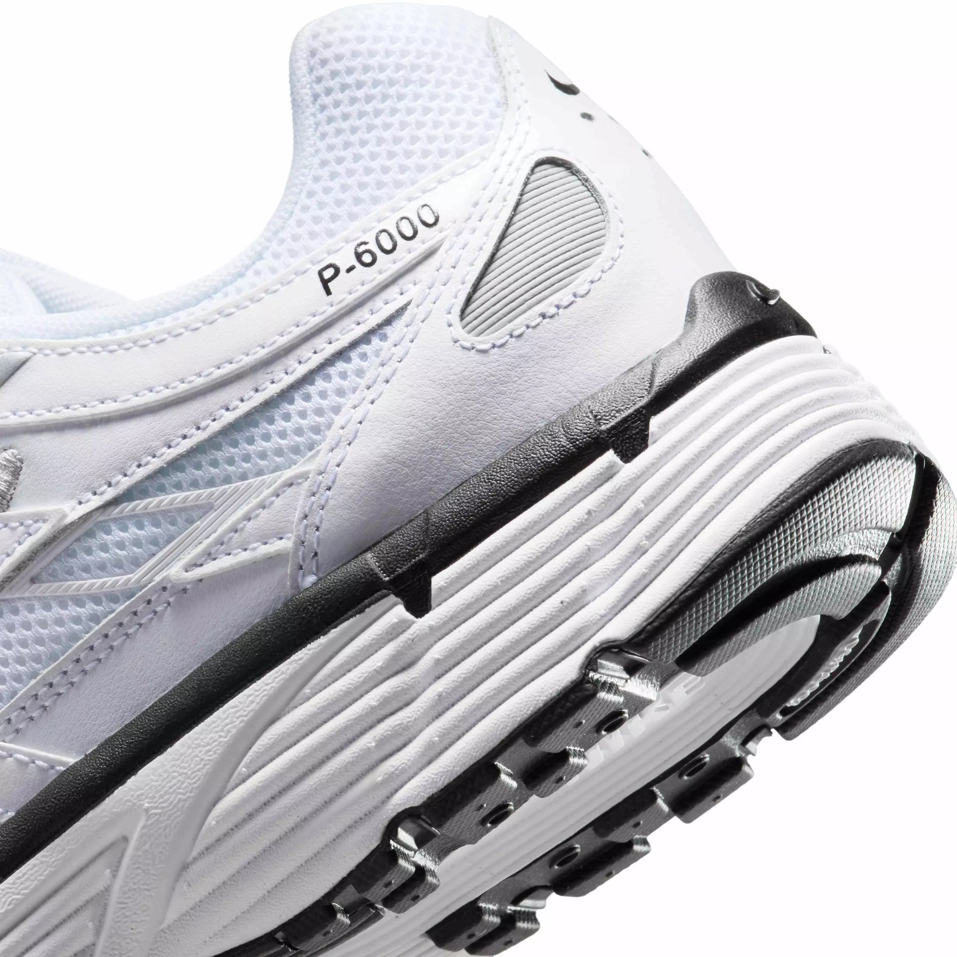 Nike P-6000 "White/Metallic Silver/Black/Black" Men's Shoe - WHITE/SILVER/BLACK/BLACK