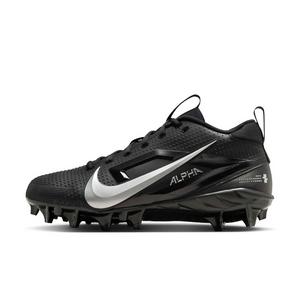 Nike Alpha Menace 4 Varsity "Black/Metallic Silver" Men's Football Cleat