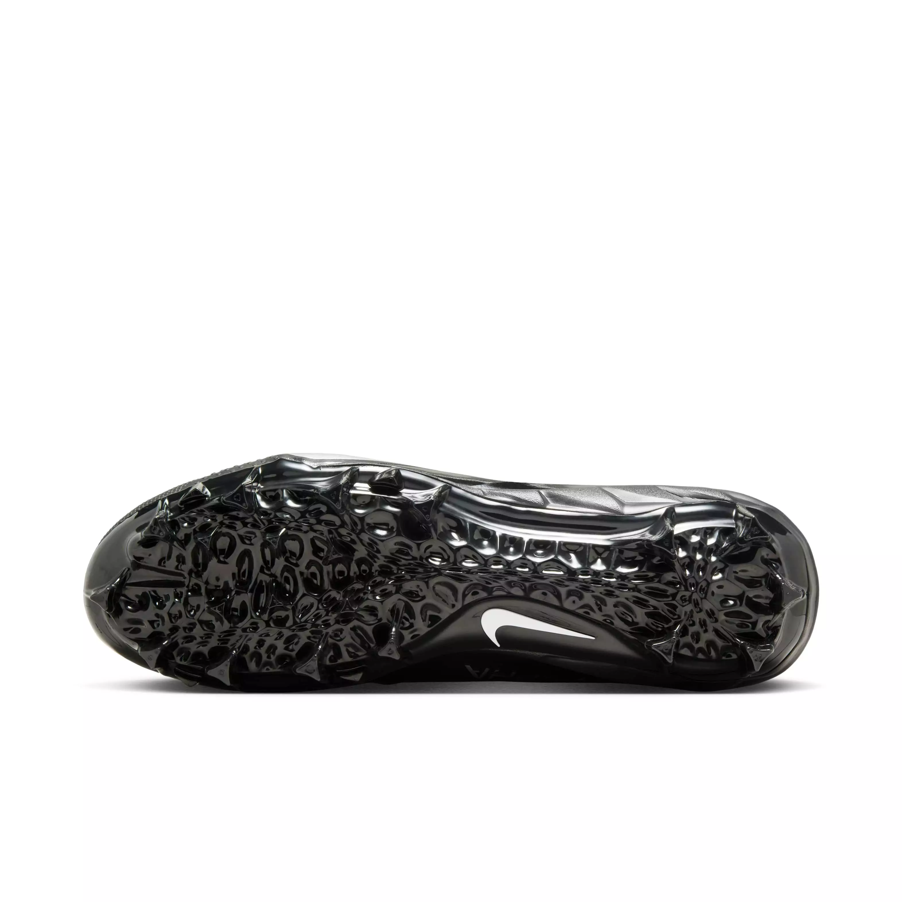 Nike Alpha Menace 4 Varsity "Black/Metallic Silver" Men's Football Cleat - BLACK/SILVER