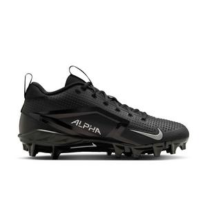 Nike Alpha Menace 4 Varsity "Black/Metallic Silver" Men's Football Cleat