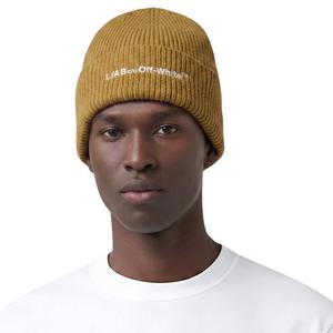L/AB c/o Off-White Horizontal Embroidered Cuff Beanie - Olive - OLIVE