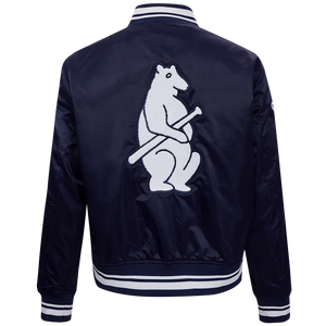 Pro Standard Women's Chicago Cubs Retro Classic Rib Satin Jacket - Navy