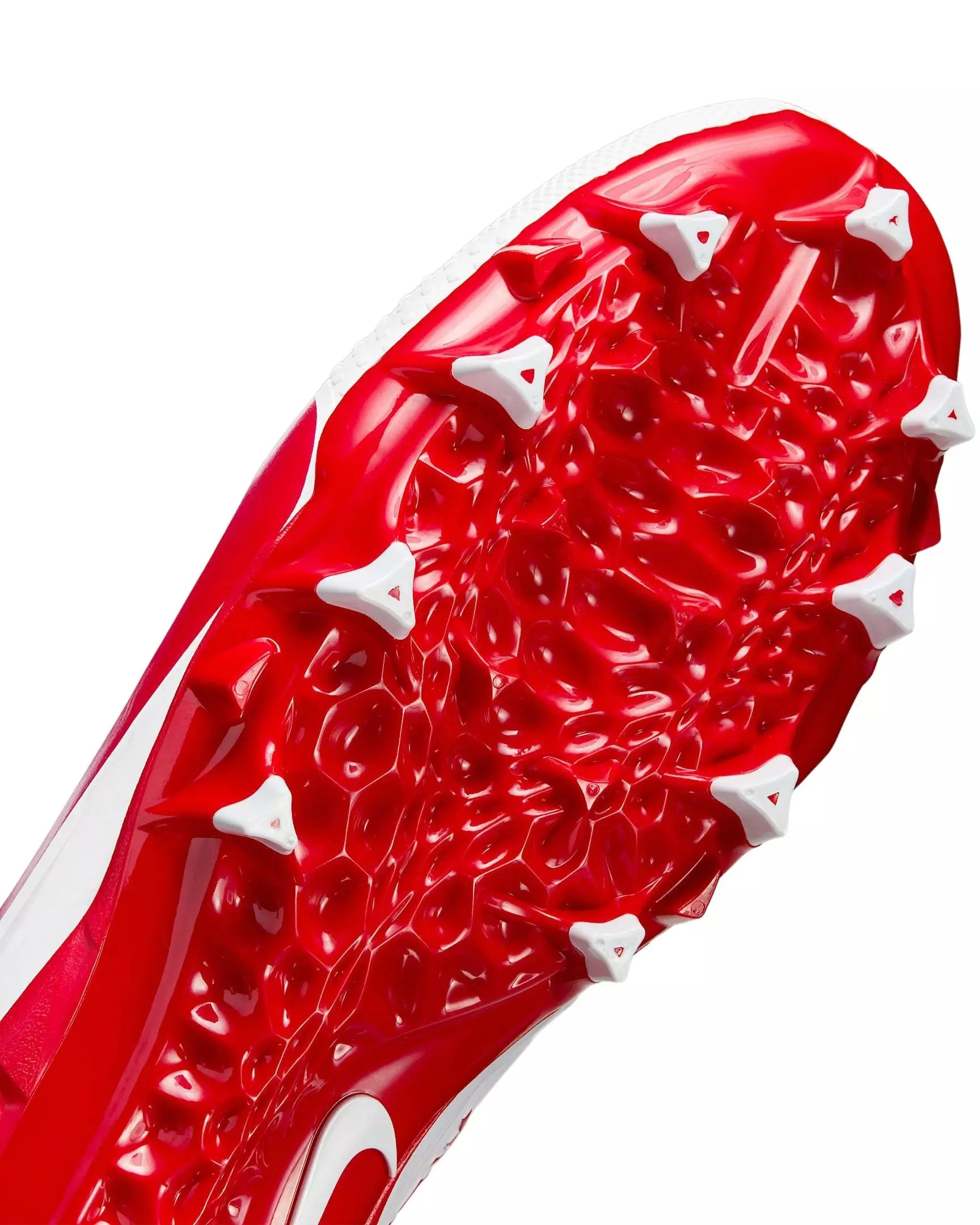 Nike Alpha Menace 4 Varsity "White/University Red/Photon Dust/University Red" Men's Football Cleat - WHITE/RED/DUST/RED