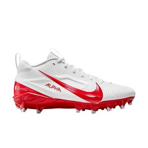 Nike Alpha Menace 4 Varsity "White/University Red/Photon Dust/University Red" Men's Football Cleat