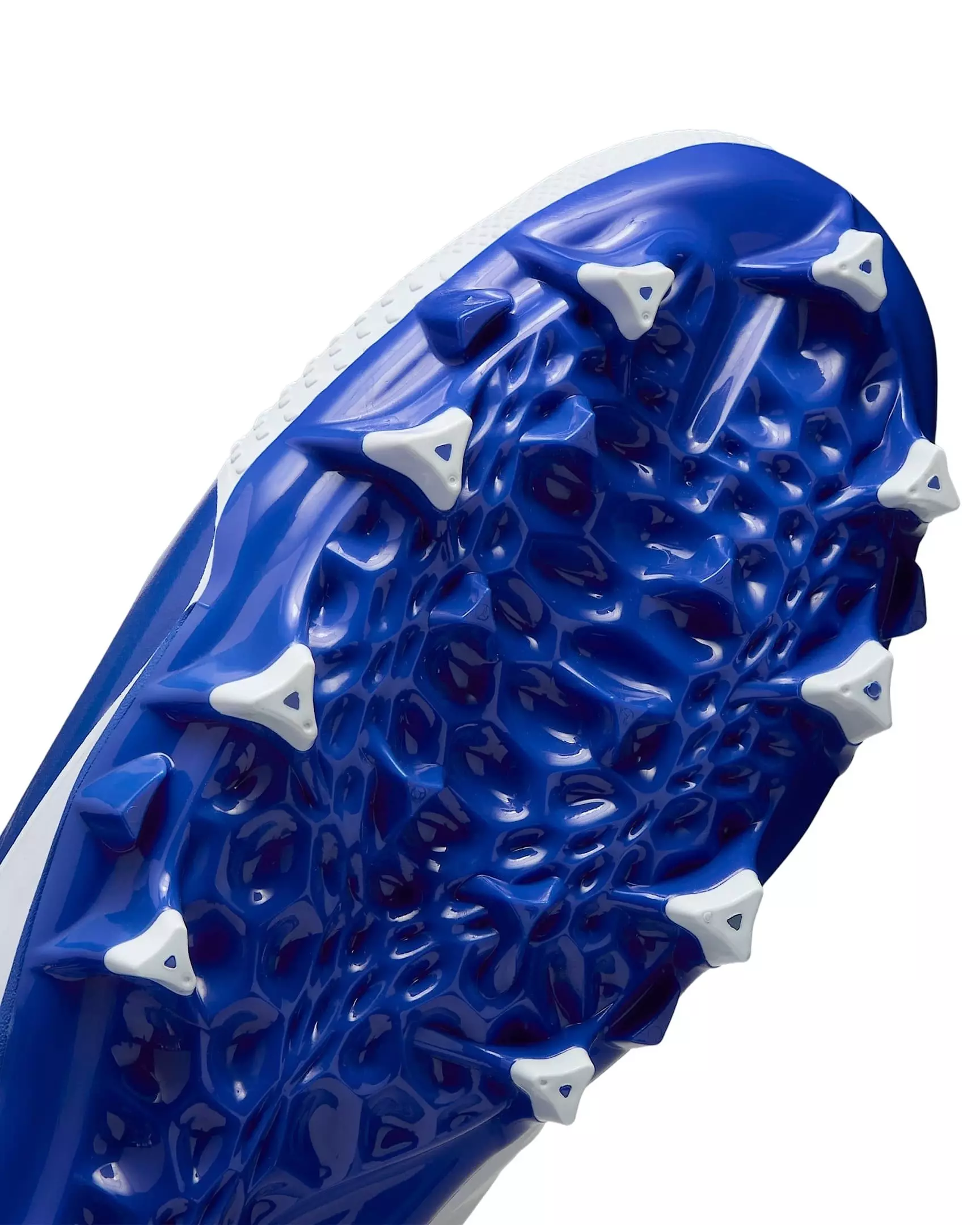 Nike Alpha Menace 4 Varsity "White/Hyper Royal/Photon Dust/Hyper Royal" Men's Football Cleat - WHITE/ROYAL/DUST/ROYAL