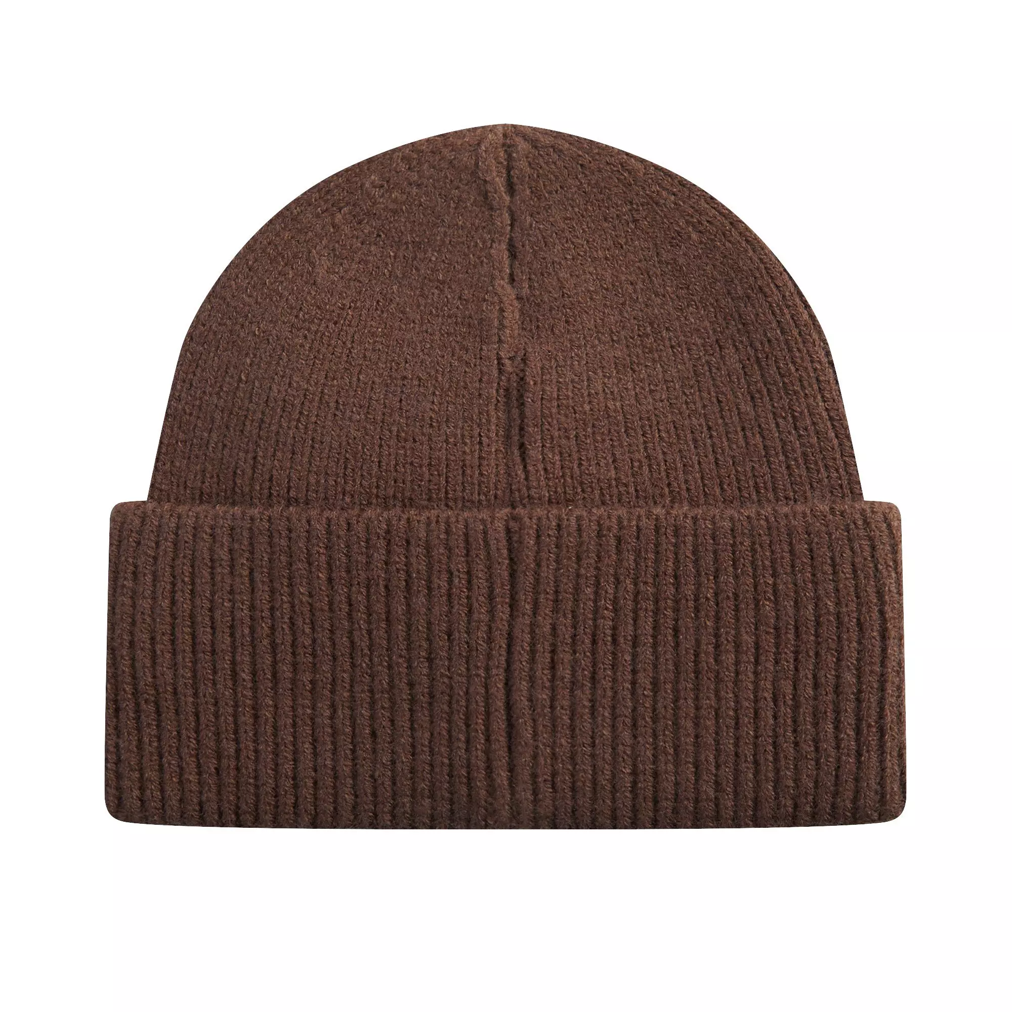 L/AB c/o Off-White Horizontal Embroidered Cuff Beanie - Brown - BROWN