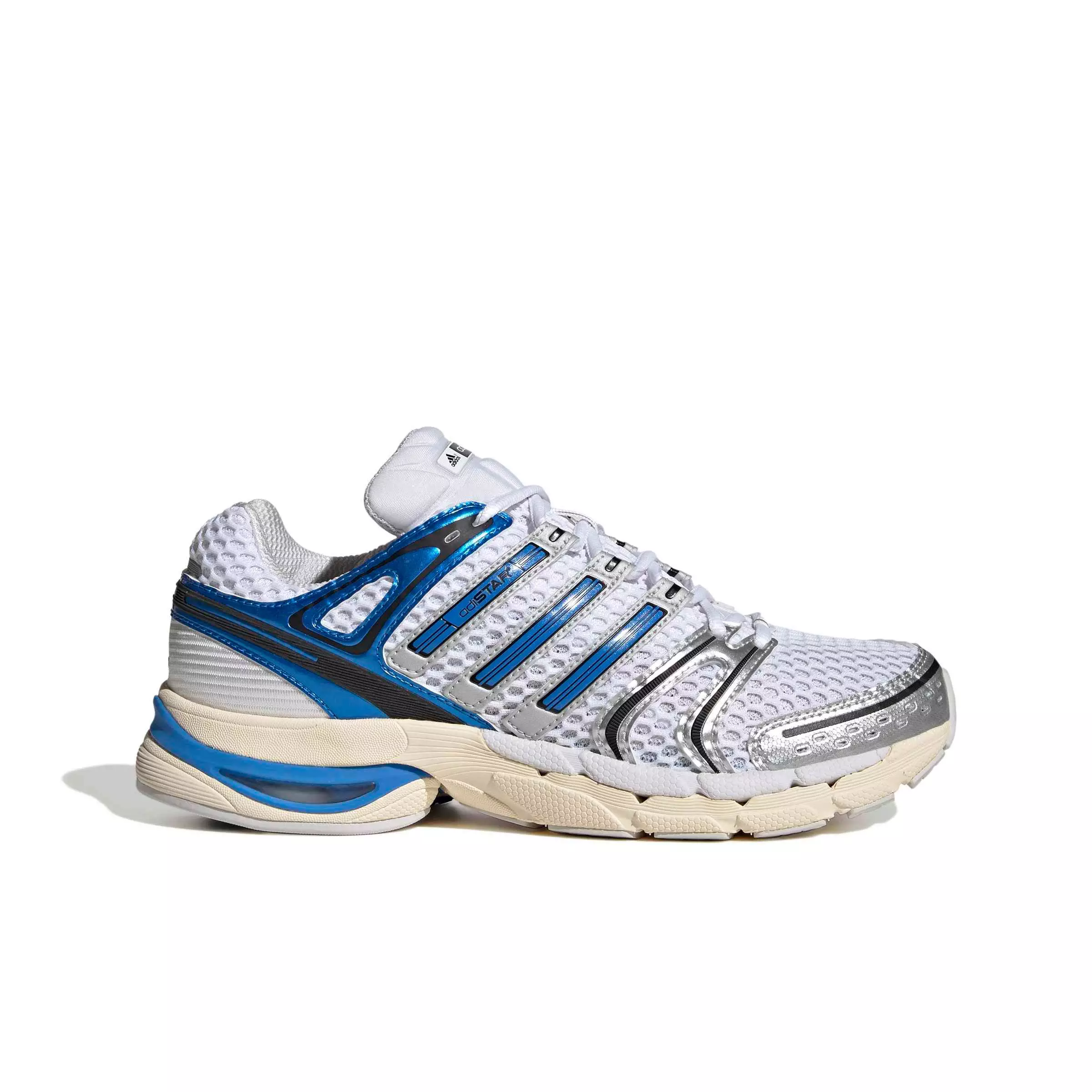 adidas Originals Adistar Control 5 "Ftwr White/Lucid Ray Blue/Dash Grey" Women's Shoe - WHITE/BLUE/GREY