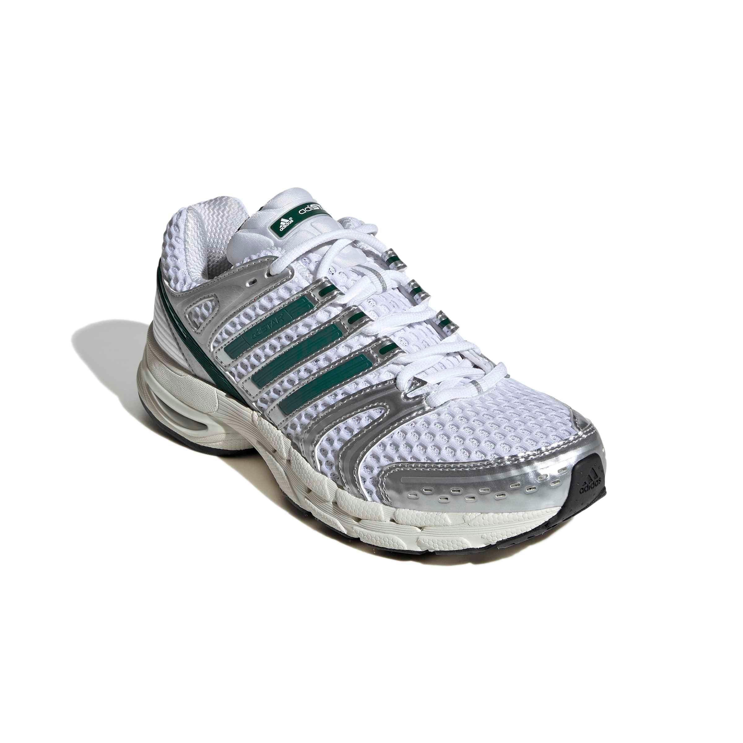 adidas Originals Adistar Control 5 "Ftwr White/Collegiate Green/Silver Metallic" Women's Shoe - WHITE/GREEN/SILVER Thumbnail View 3