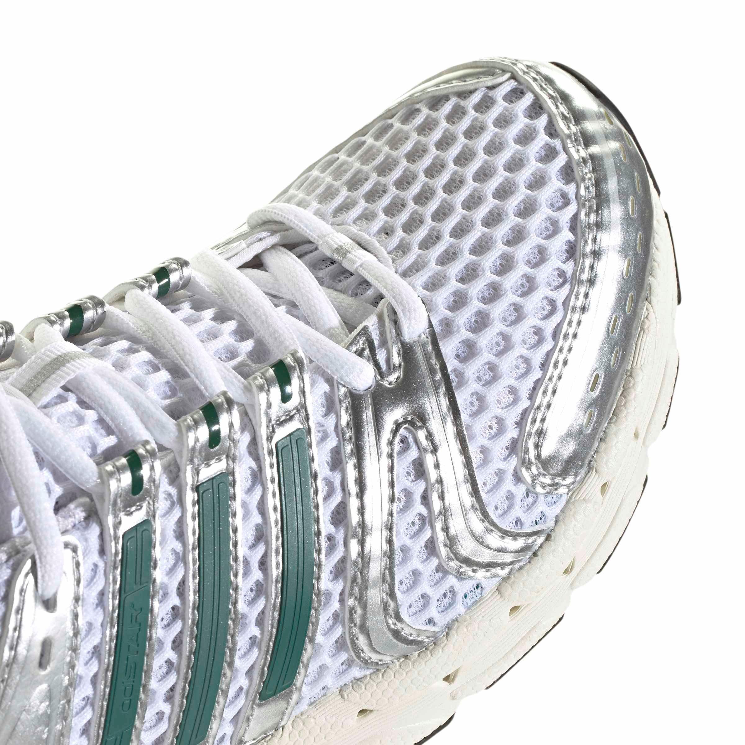 adidas Originals Adistar Control 5 "Ftwr White/Collegiate Green/Silver Metallic" Women's Shoe - WHITE/GREEN/SILVER Thumbnail View 8