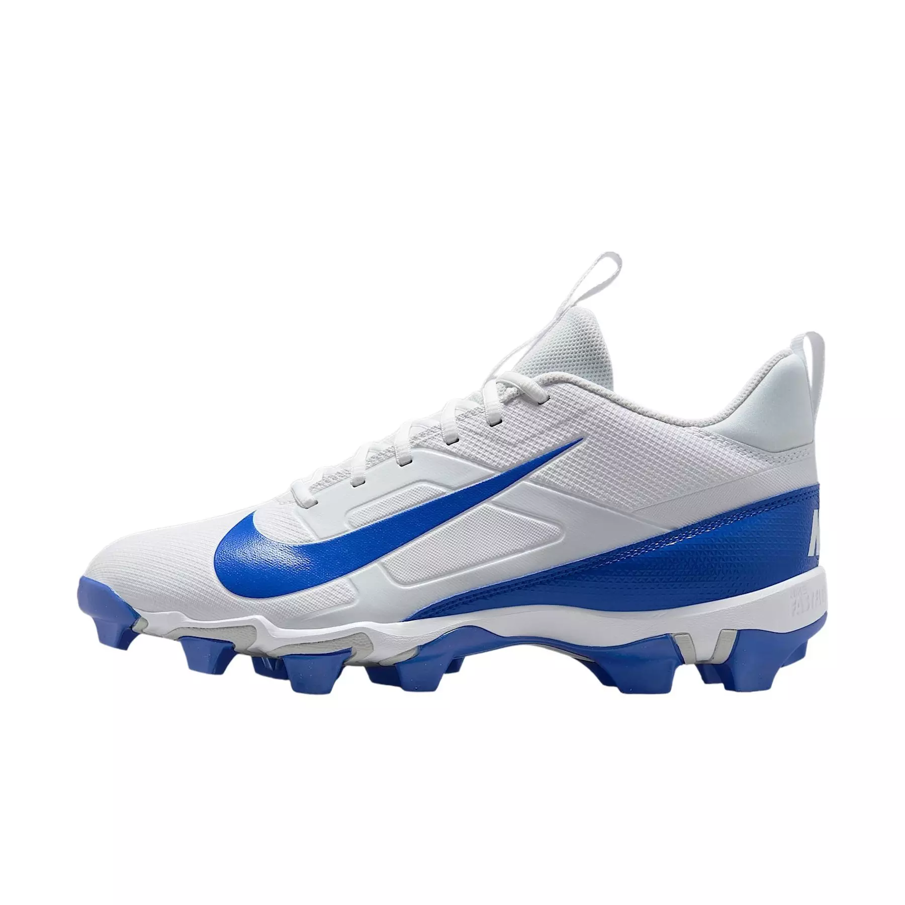 Nike Alpha Menace 4 Shark "White/Hyper Royal/Photon Dust/Hyper Royal" Men's Football Cleat - WHITE/ROYAL/DUST/ROYAL