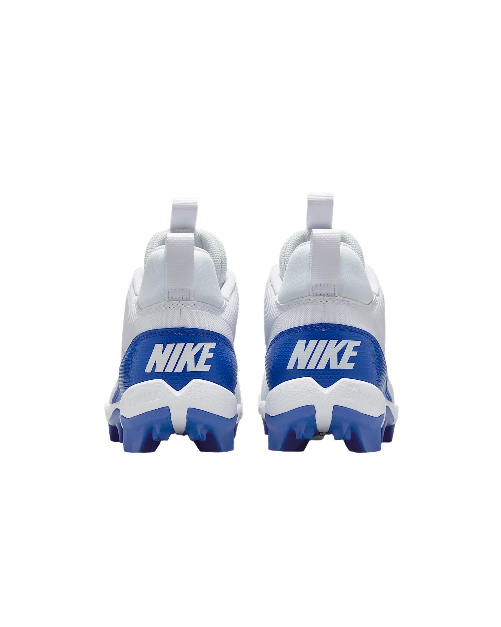 Nike Alpha Menace 4 Shark "White/Hyper Royal/Photon Dust/Hyper Royal" Men's Football Cleat - WHITE/ROYAL/DUST/ROYAL Thumbnail View 5