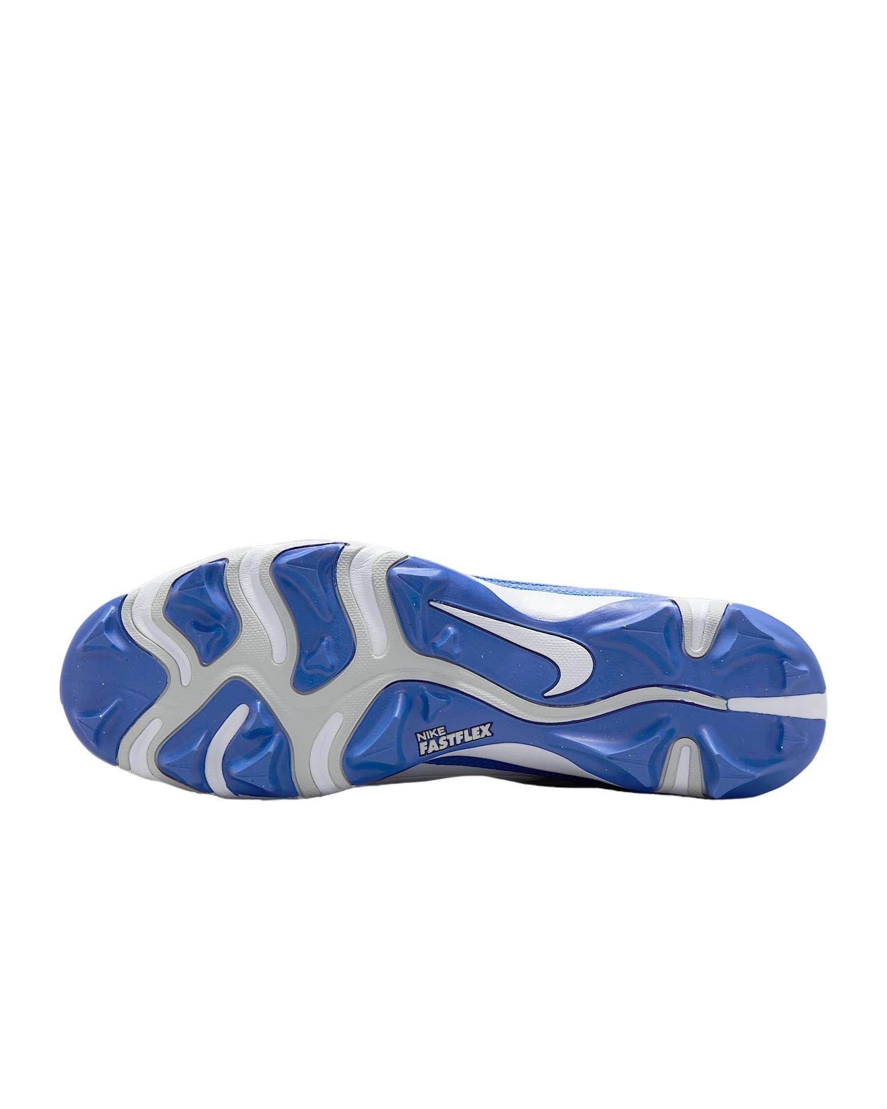 Nike Alpha Menace 4 Shark "White/Hyper Royal/Photon Dust/Hyper Royal" Men's Football Cleat - WHITE/ROYAL/DUST/ROYAL Thumbnail View 6