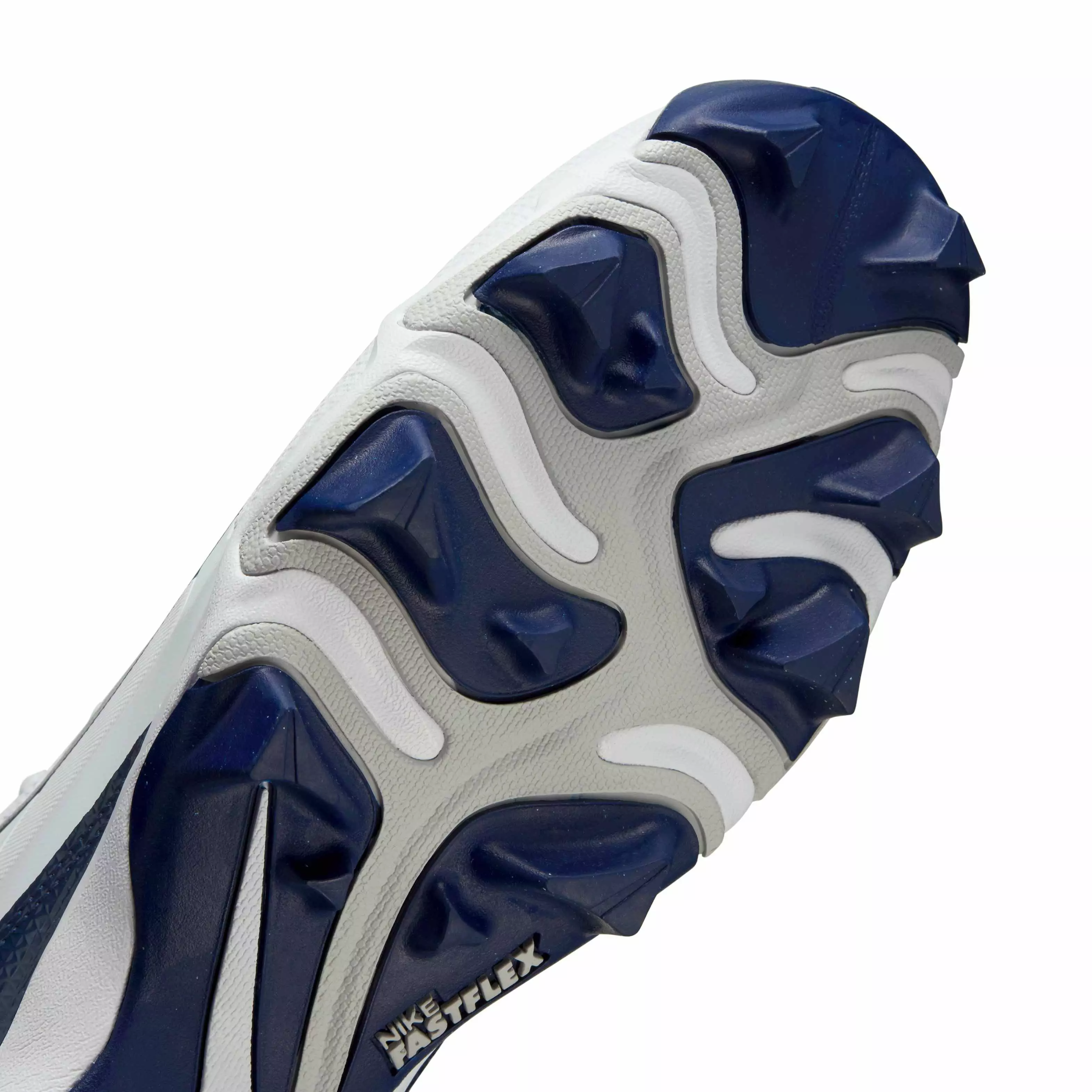 Nike Alpha Menace 4 Shark "White/Midnight Navy/Photon Dust/Midnight Navy" Men's Football Cleat - WHITE/NAVY/DUST/NAVY