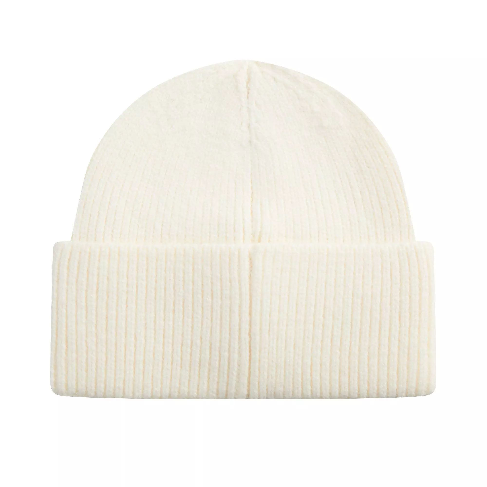 L/AB c/o Off-White Horizontal Embroidered Cuff Beanie - White - WHITE