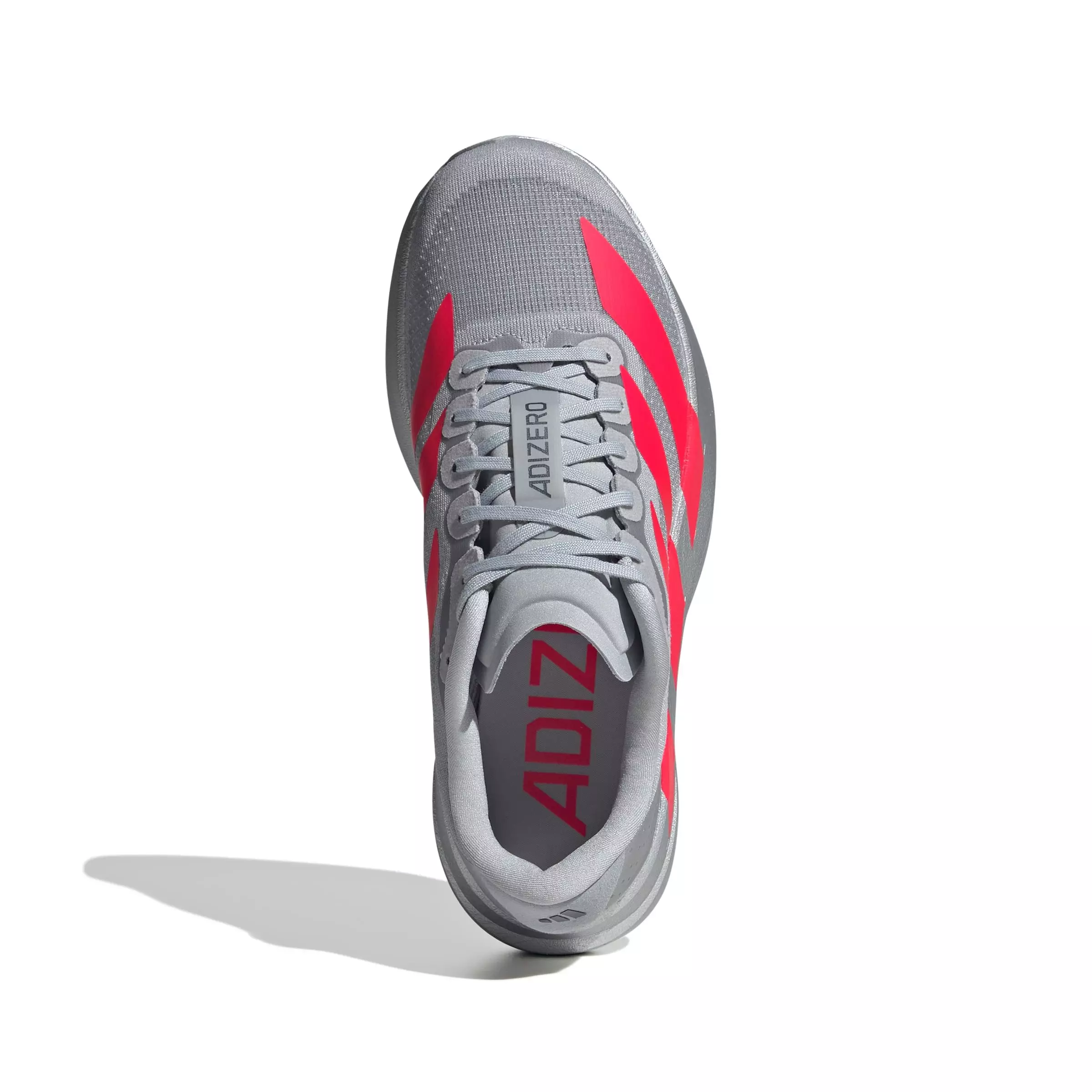 adidas Adizero EVO SL "Silver Metallic/Lucid Red/Iron Metallic" Women's Running Shoe - SILVER/RED/IRON