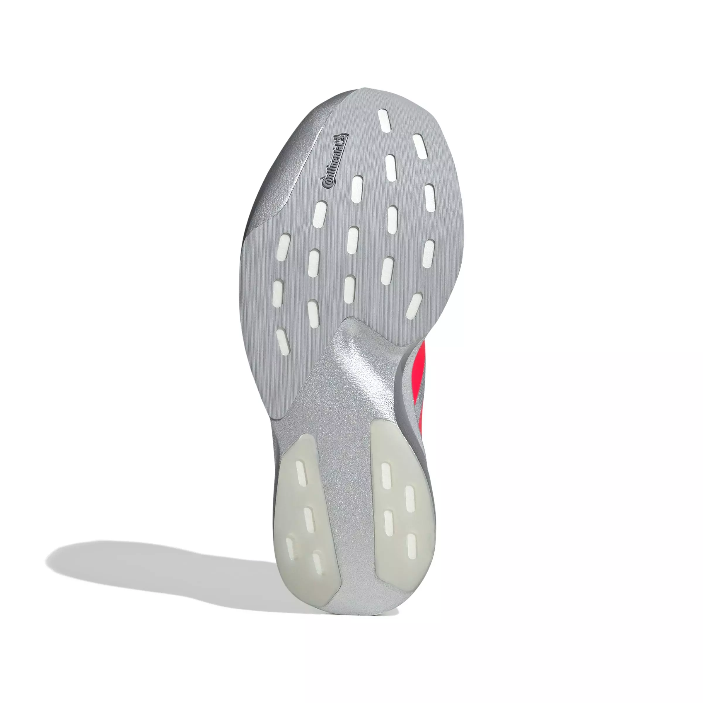 adidas Adizero EVO SL "Silver Metallic/Lucid Red/Iron Metallic" Women's Running Shoe - SILVER/RED/IRON