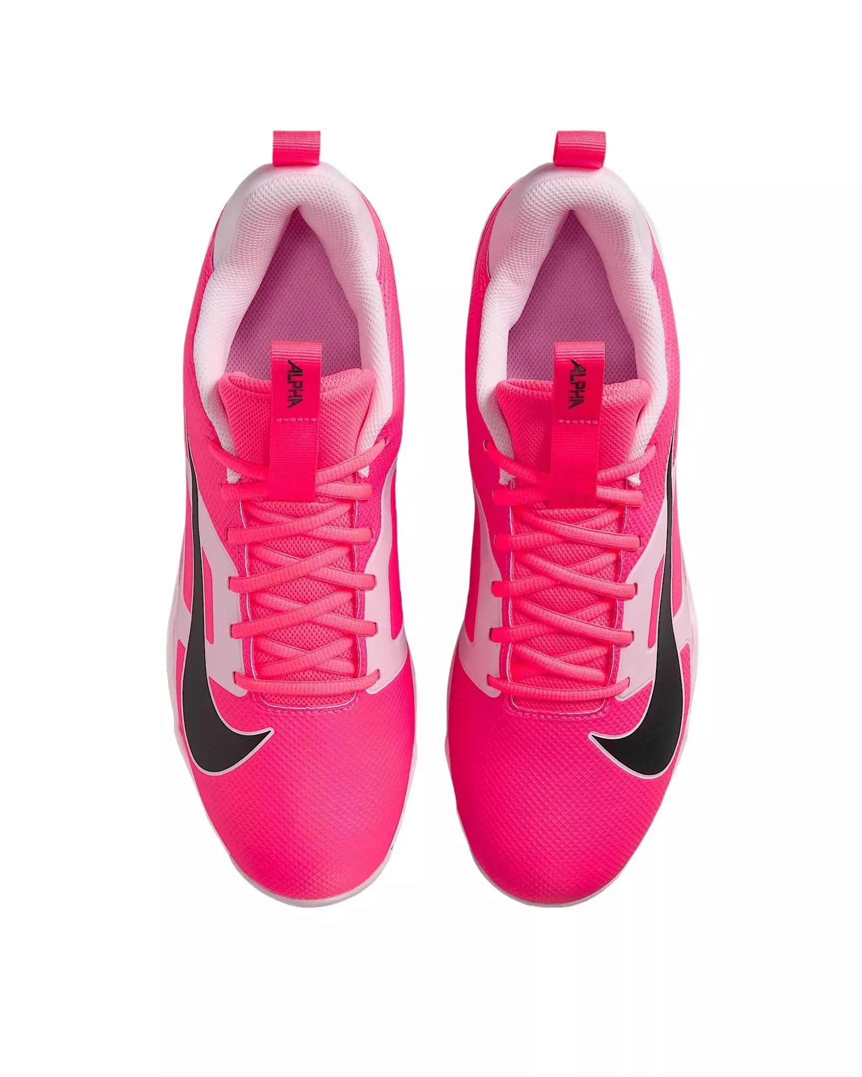 Nike Alpha Menace 4 Shark "Racer Pink/Pink Foam/Dark Smoke Grey" Men's Football Cleat - PINK/PINK/DK GREY/DK GREY