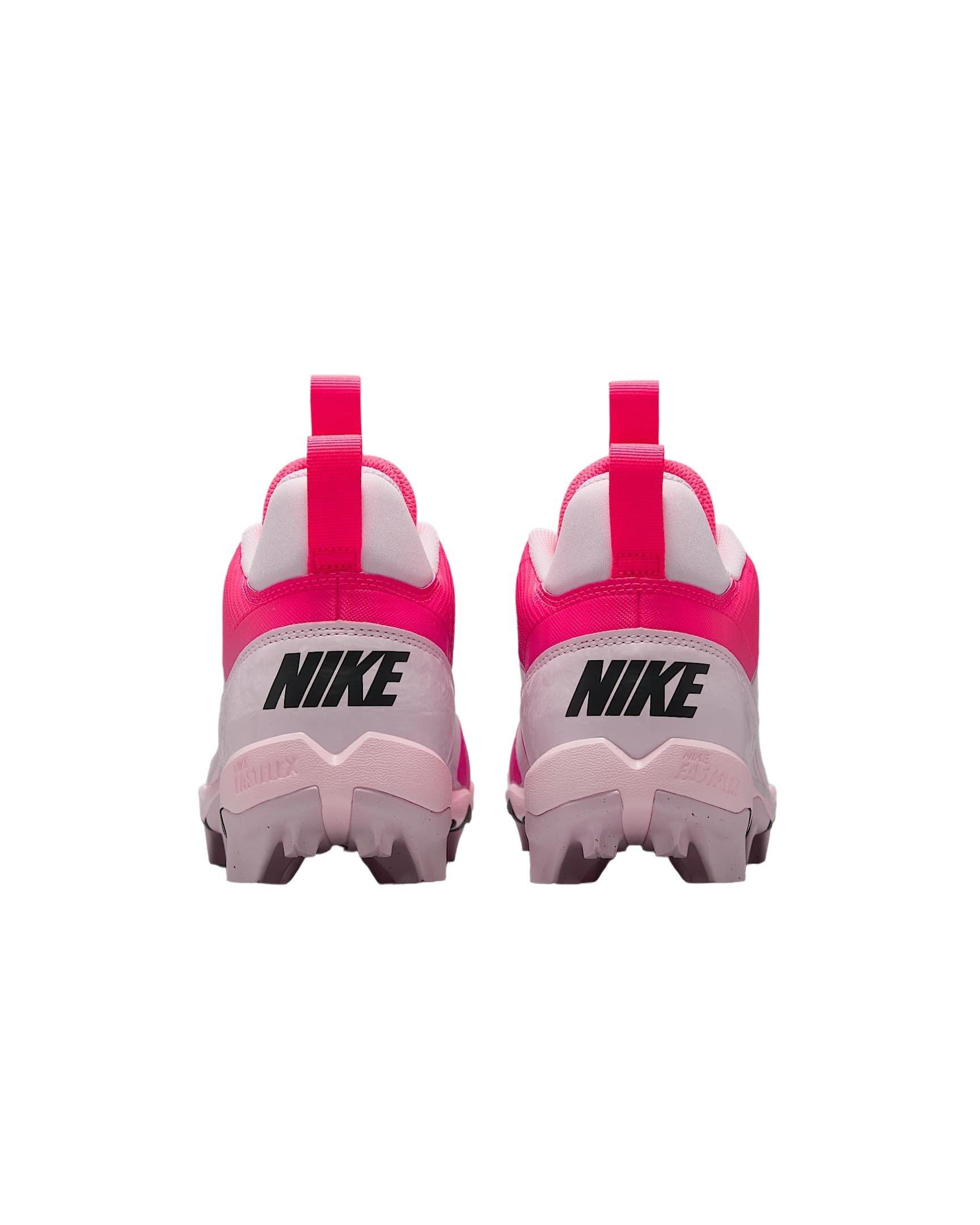 Nike Alpha Menace 4 Shark "Racer Pink/Pink Foam/Dark Smoke Grey" Men's Football Cleat - PINK/PINK/DK GREY/DK GREY Thumbnail View 5