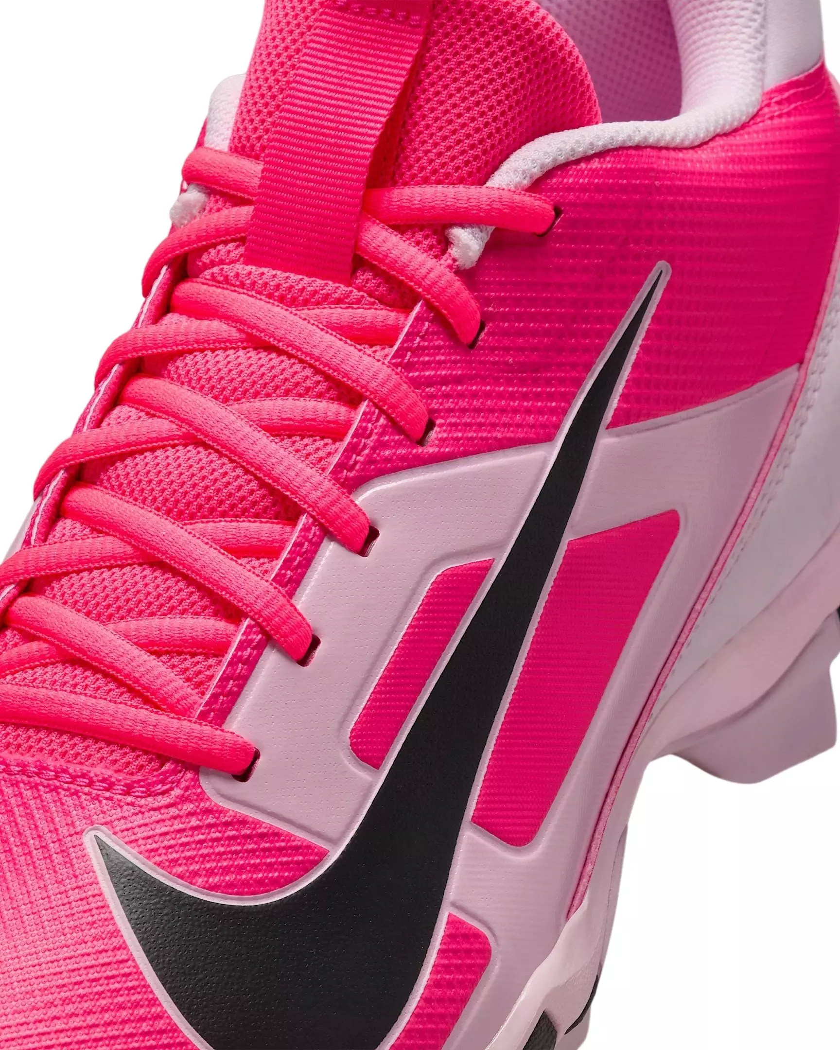 Nike Alpha Menace 4 Shark "Racer Pink/Pink Foam/Dark Smoke Grey" Men's Football Cleat - PINK/PINK/DK GREY/DK GREY