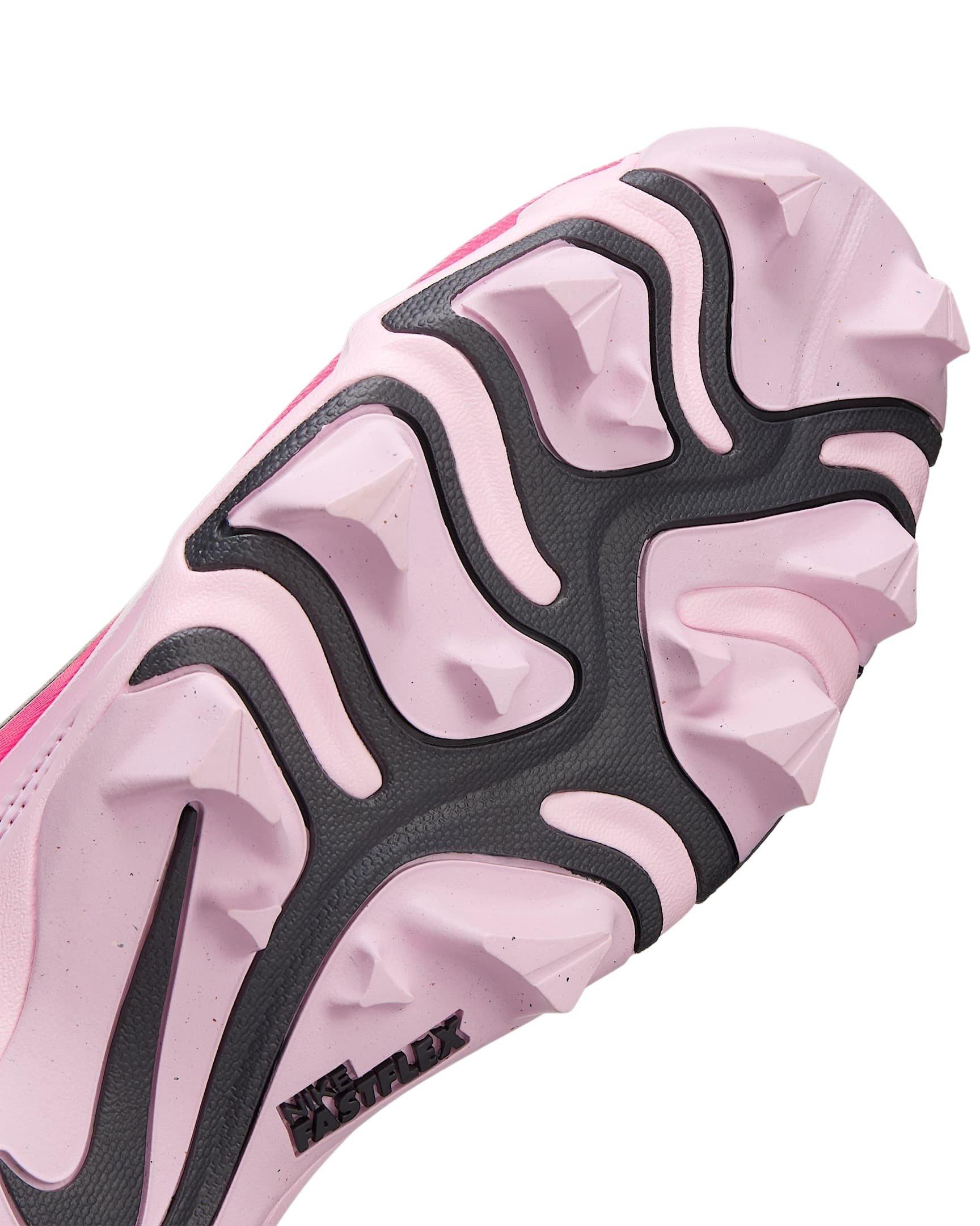 Nike Alpha Menace 4 Shark "Racer Pink/Pink Foam/Dark Smoke Grey" Men's Football Cleat - PINK/PINK/DK GREY/DK GREY Thumbnail View 8