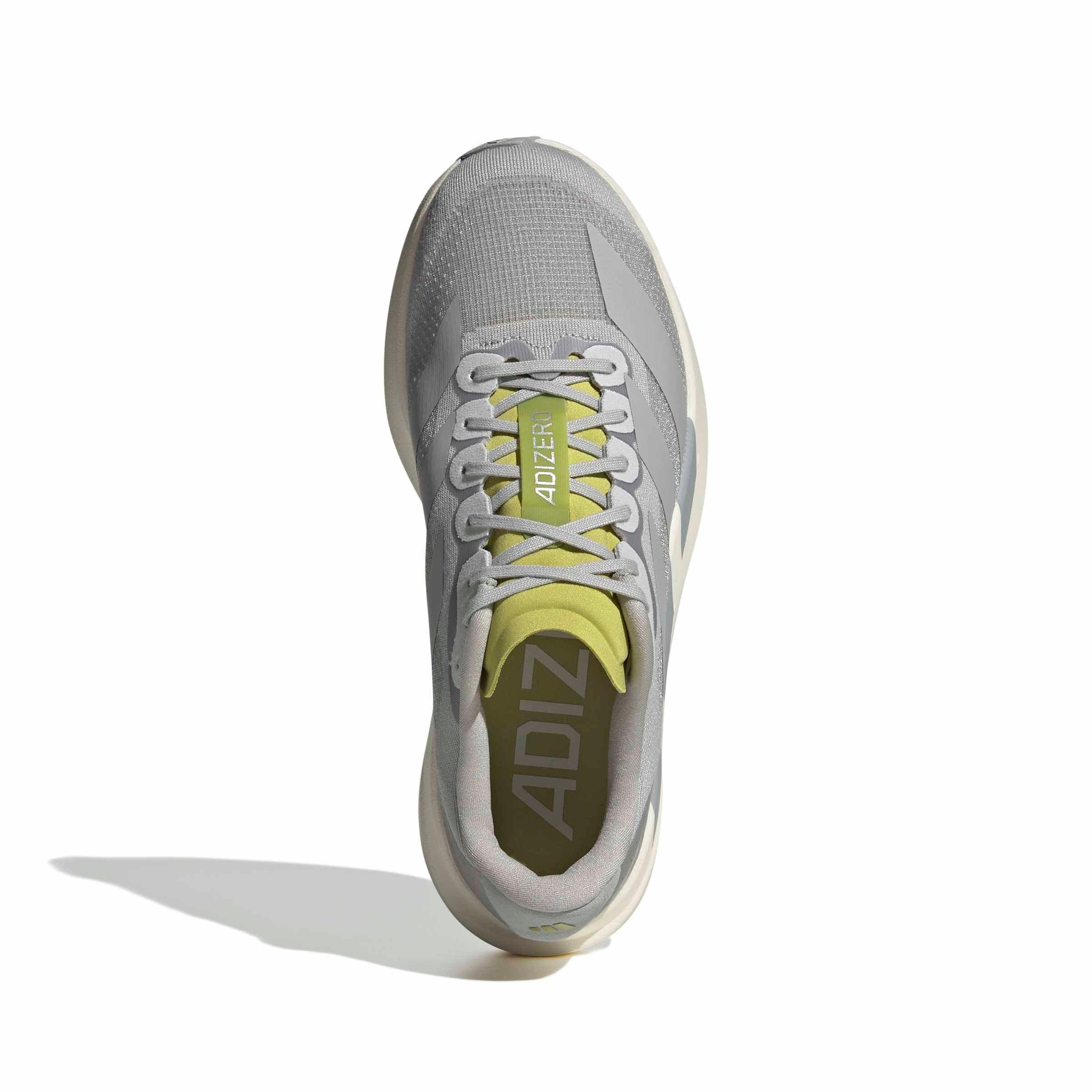 adidas Adizero EVO SL "Grey Two/Grey Two/Cloud White" Women's Running Shoe - GREY/GREY/WHITE Thumbnail View 5