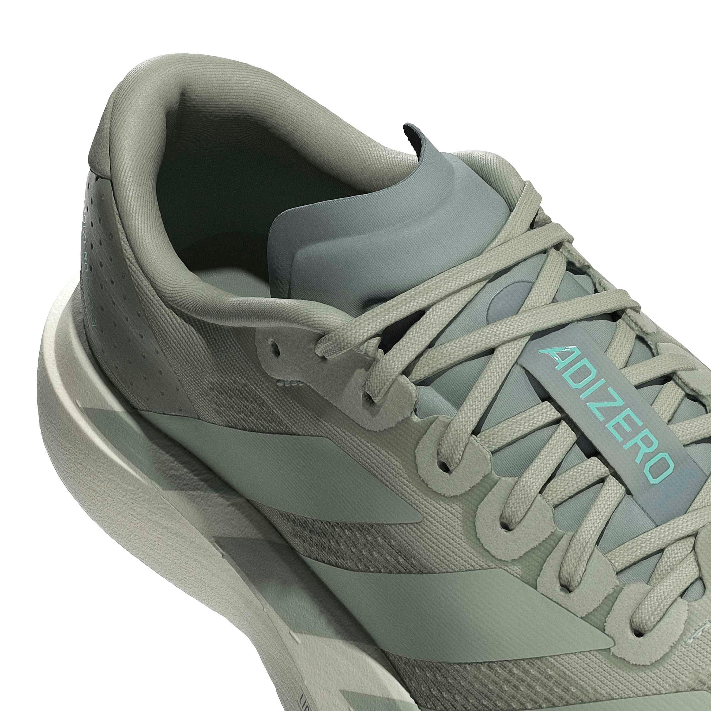 adidas Adizero EVO SL "Halo Green/Halo Green/Cloud White" Women's Running Shoe - GREEN/GREEN/WHITE Thumbnail View 7