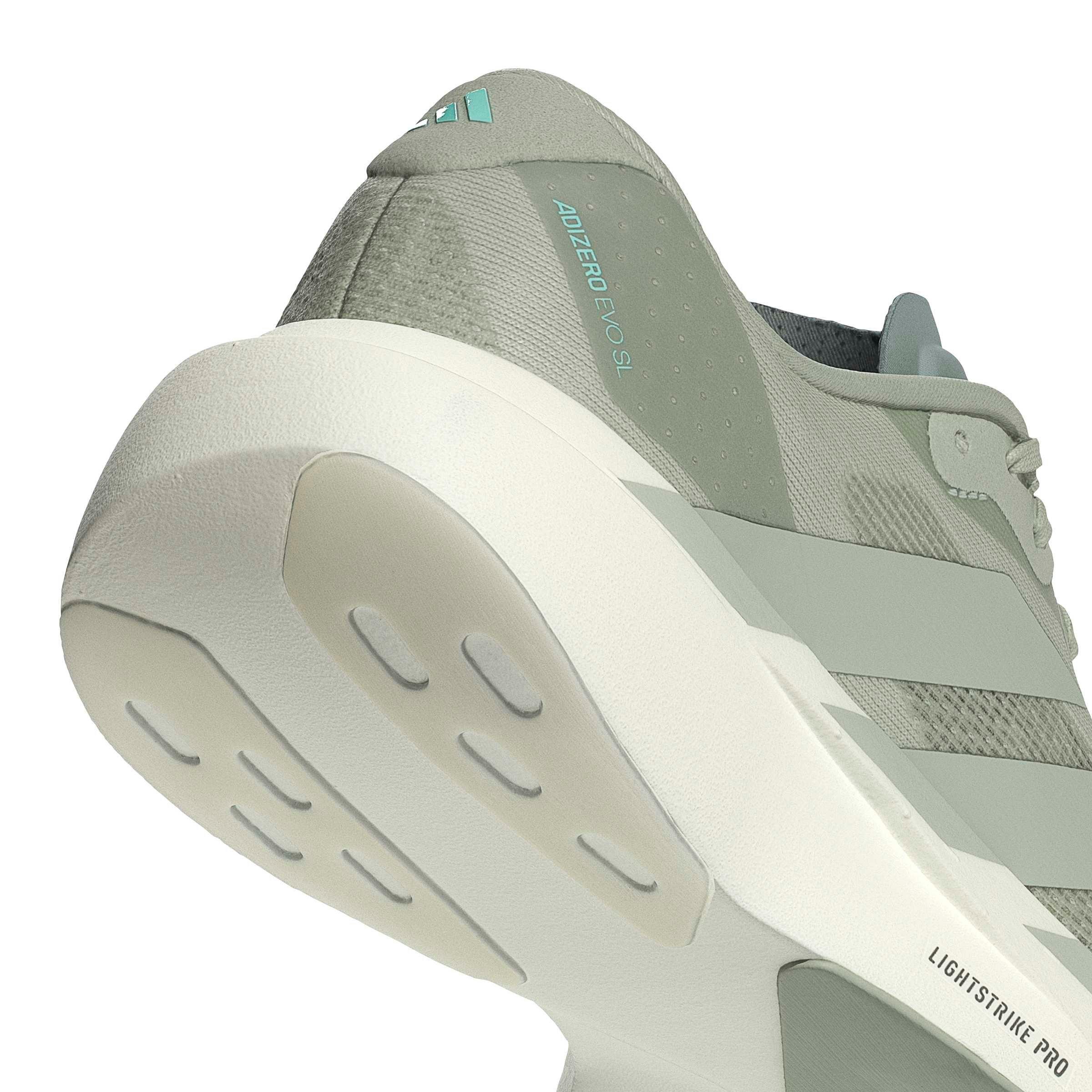 adidas Adizero EVO SL "Halo Green/Halo Green/Cloud White" Women's Running Shoe - GREEN/GREEN/WHITE Thumbnail View 8