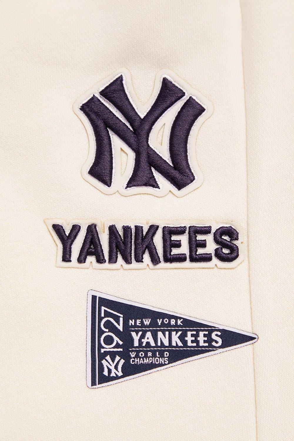 Pro Standard Women's MLB New York Yankees Retro Classic Sweatpants - Eggshell - EGGSHELL Thumbnail View 5
