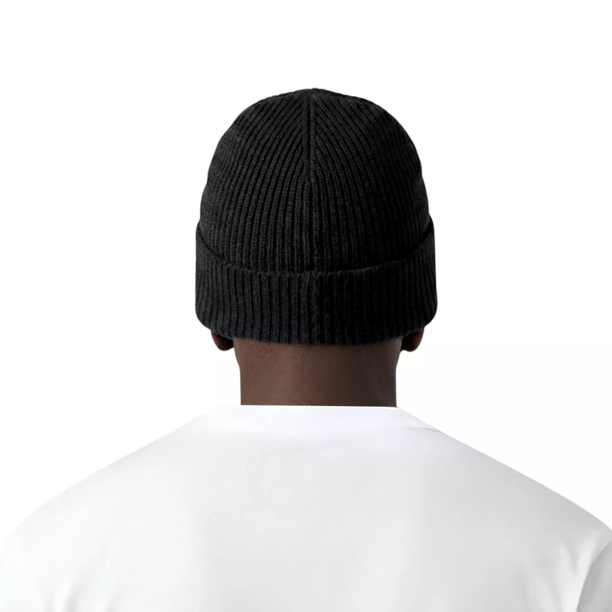 L/AB c/o Off-White Off Embroidered Cuff Beanie - Black - BLACK