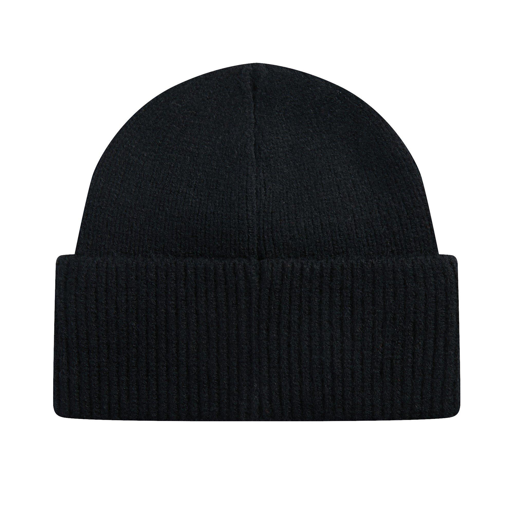 L/AB c/o Off-White Off Embroidered Cuff Beanie - Black - BLACK