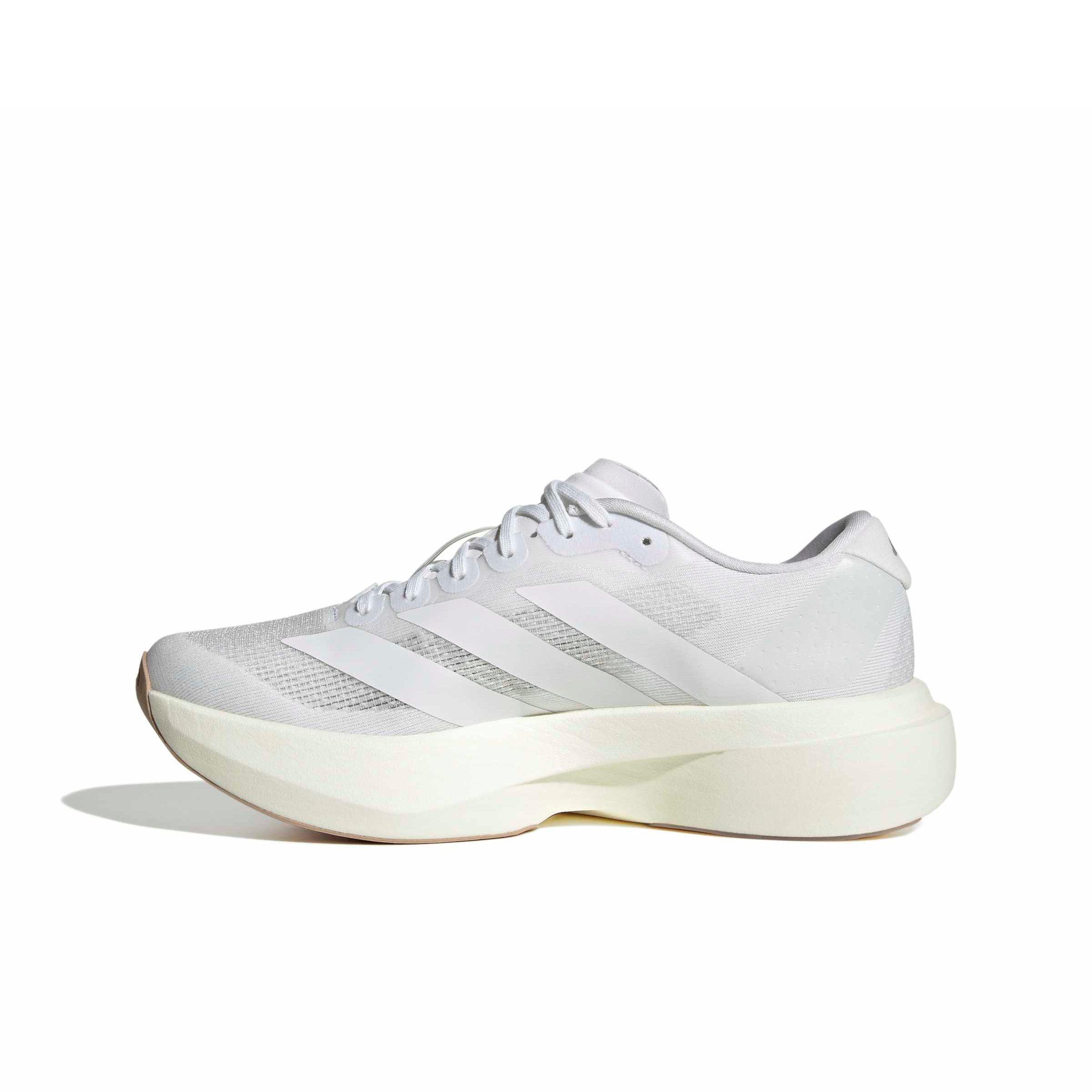 adidas Adizero EVO SL "Ftwr White/Ftwr White/Warm Sandstone" Women's Running Shoe - WHITE/WHITE/SANDSTONE Thumbnail View 2