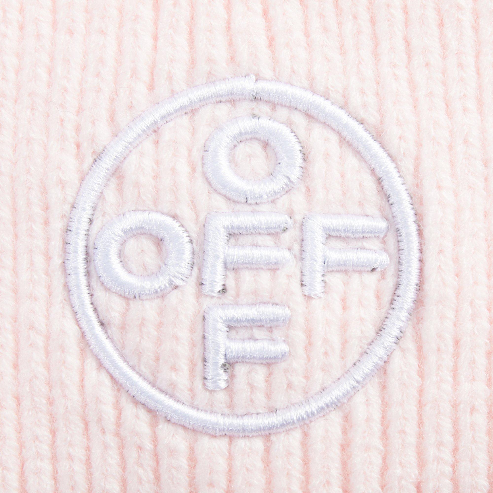 L/AB c/o Off-White Off Embroidered Cuff Beanie - Pink - PINK
