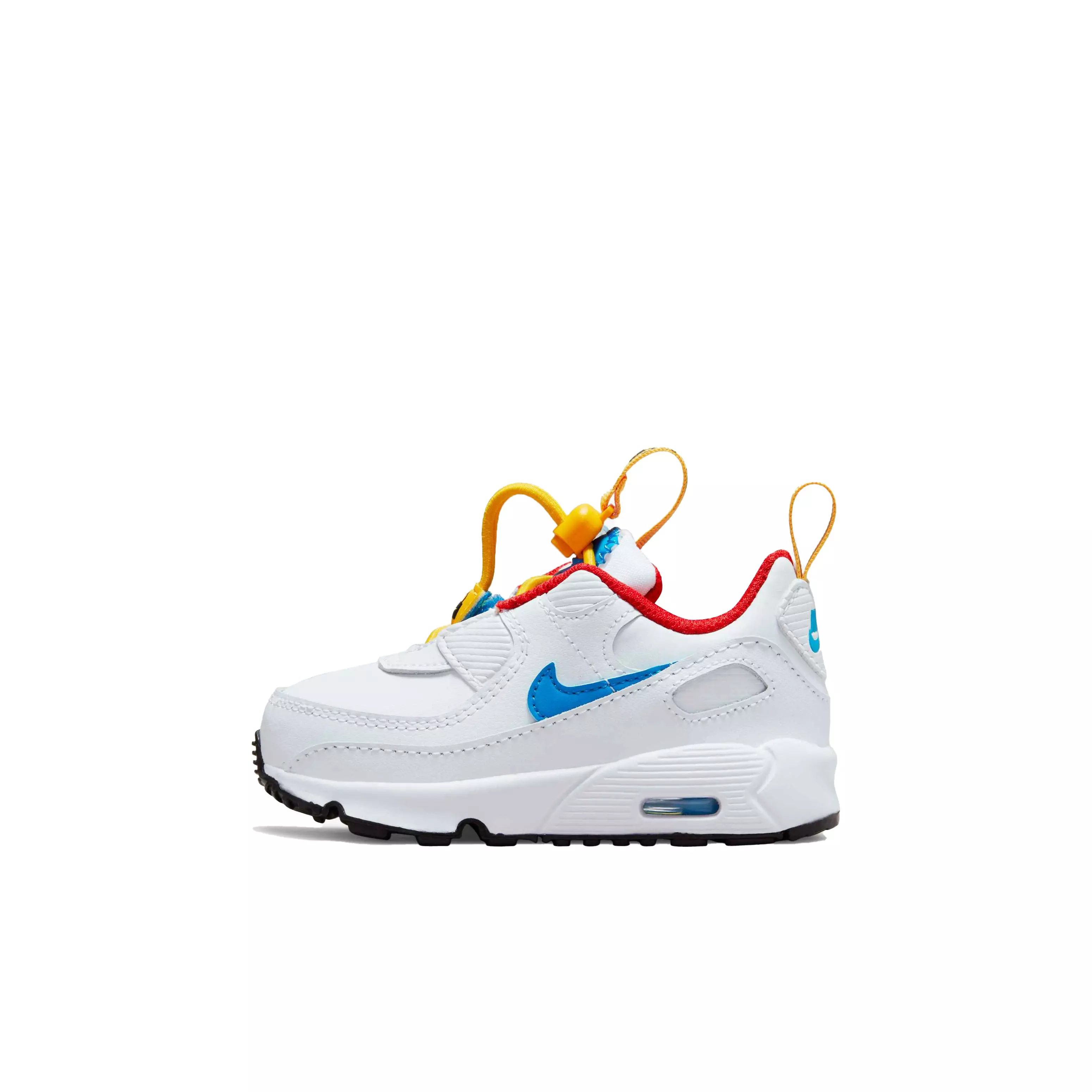 Nike Air Max 90 Toggle "White/Photo Blue/University Gold" Infant Boys' Shoe - WHITE