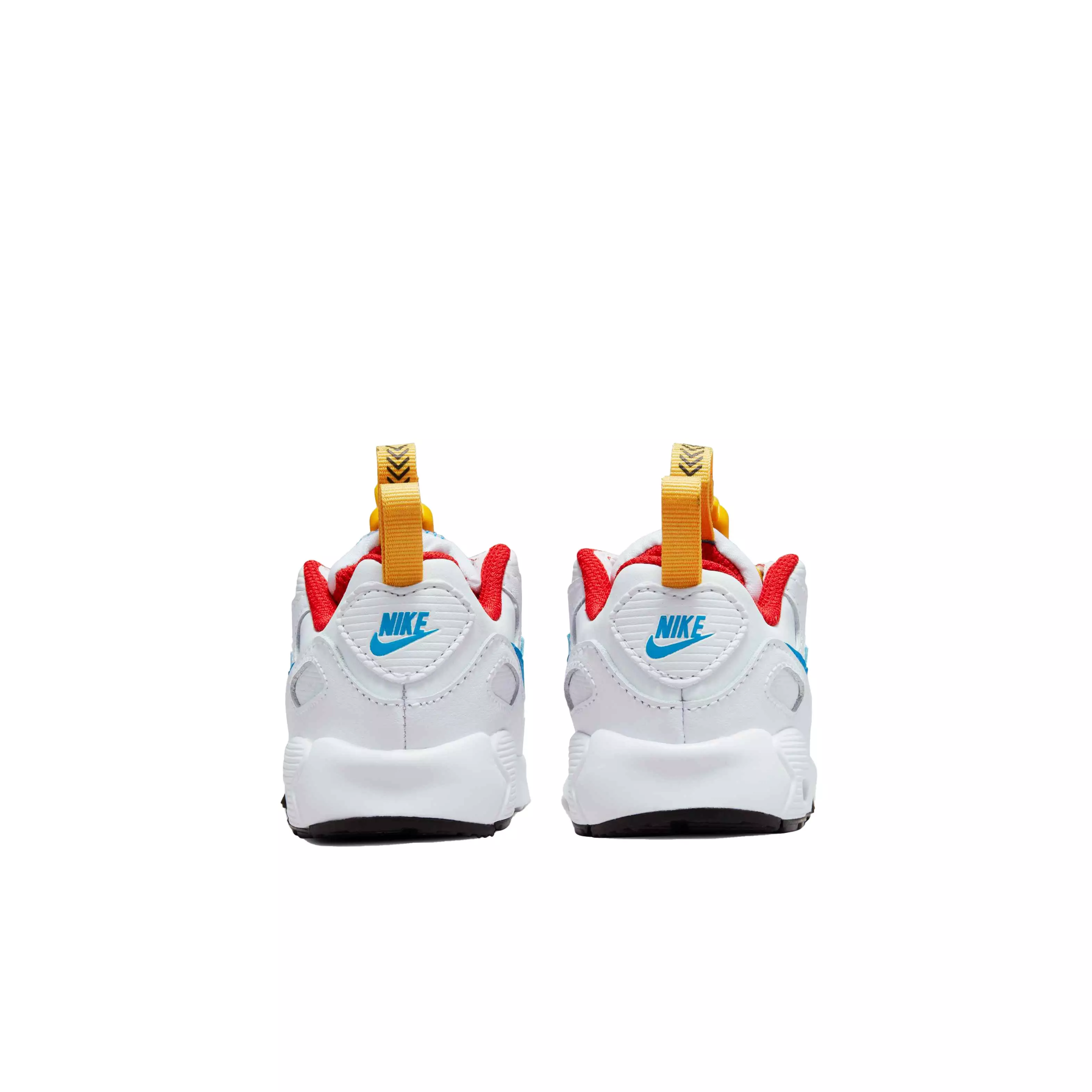 Nike Air Max 90 Toggle "White/Photo Blue/University Gold" Infant Boys' Shoe - WHITE