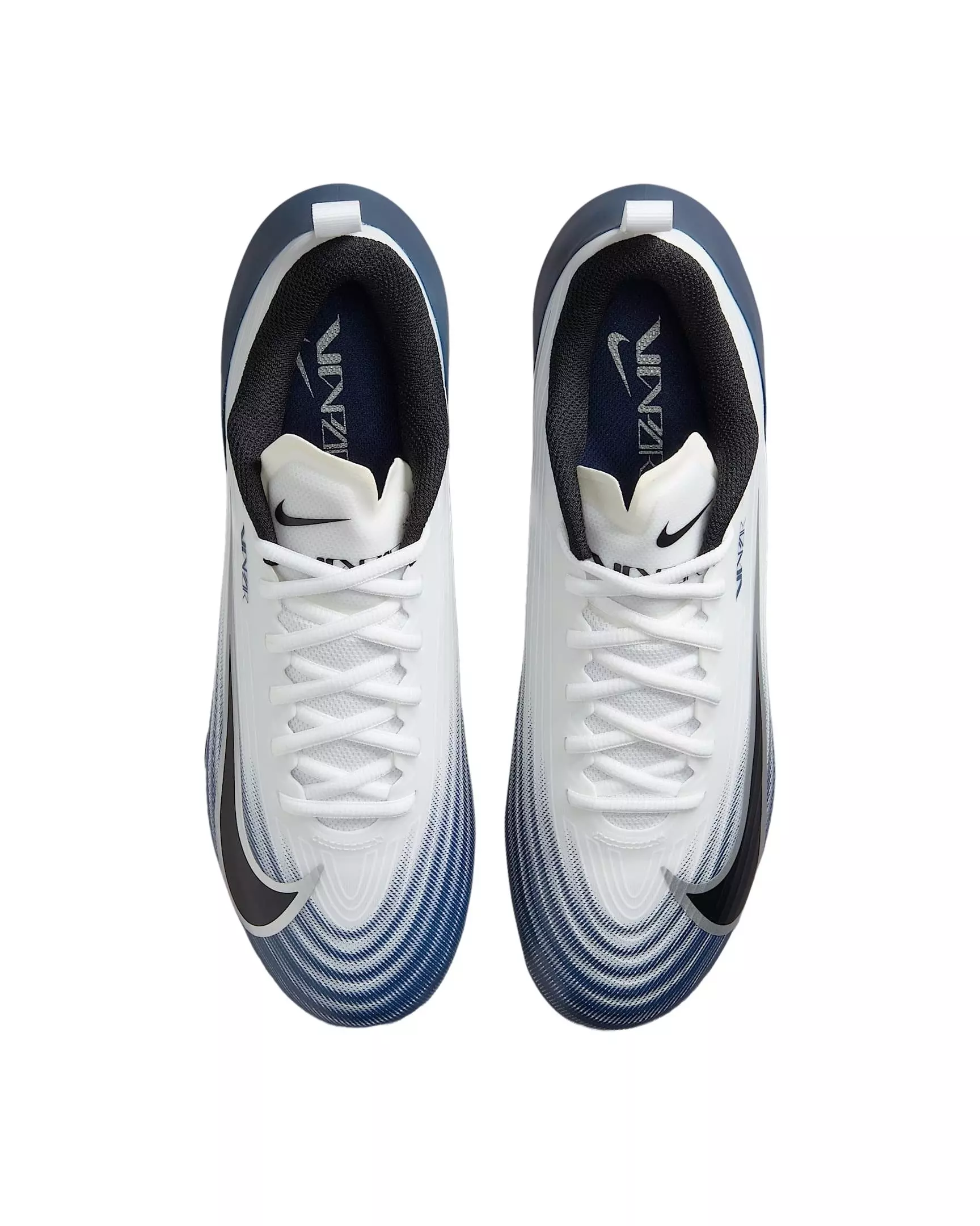 Nike Vapor Speed 3 "White/Midnight Navy/Metallic Silver/Black" Men's Football Cleat - WHITE/NAVY/SILVER/BLACK