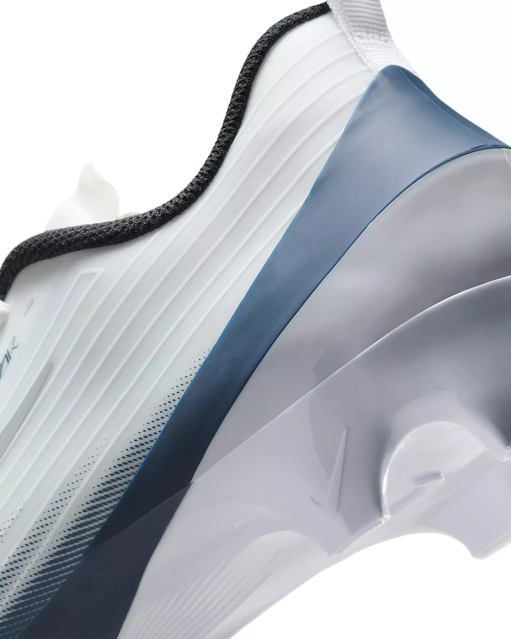 Nike Vapor Speed 3 "White/Midnight Navy/Metallic Silver/Black" Men's Football Cleat - WHITE/NAVY/SILVER/BLACK