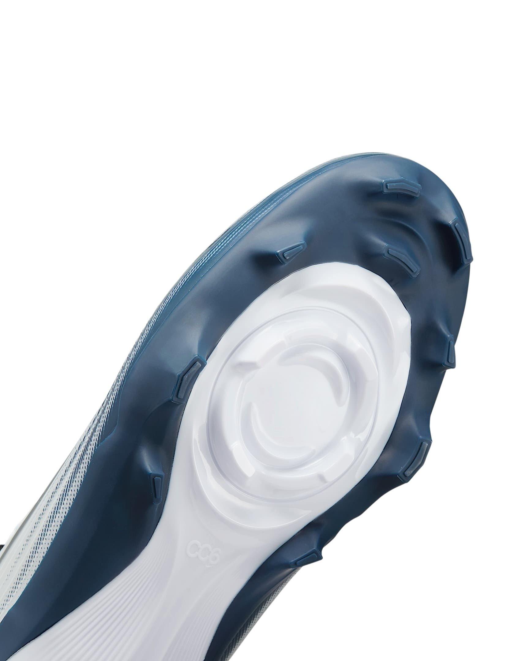 Nike Vapor Speed 3 "White/Midnight Navy/Metallic Silver/Black" Men's Football Cleat - WHITE/NAVY/SILVER/BLACK Thumbnail View 8