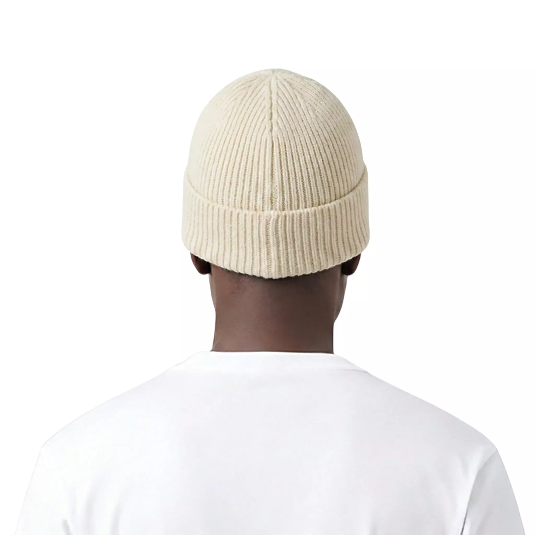 L/AB c/o Off-White Off Embroidered Cuff Beanie - Cream - CREAM