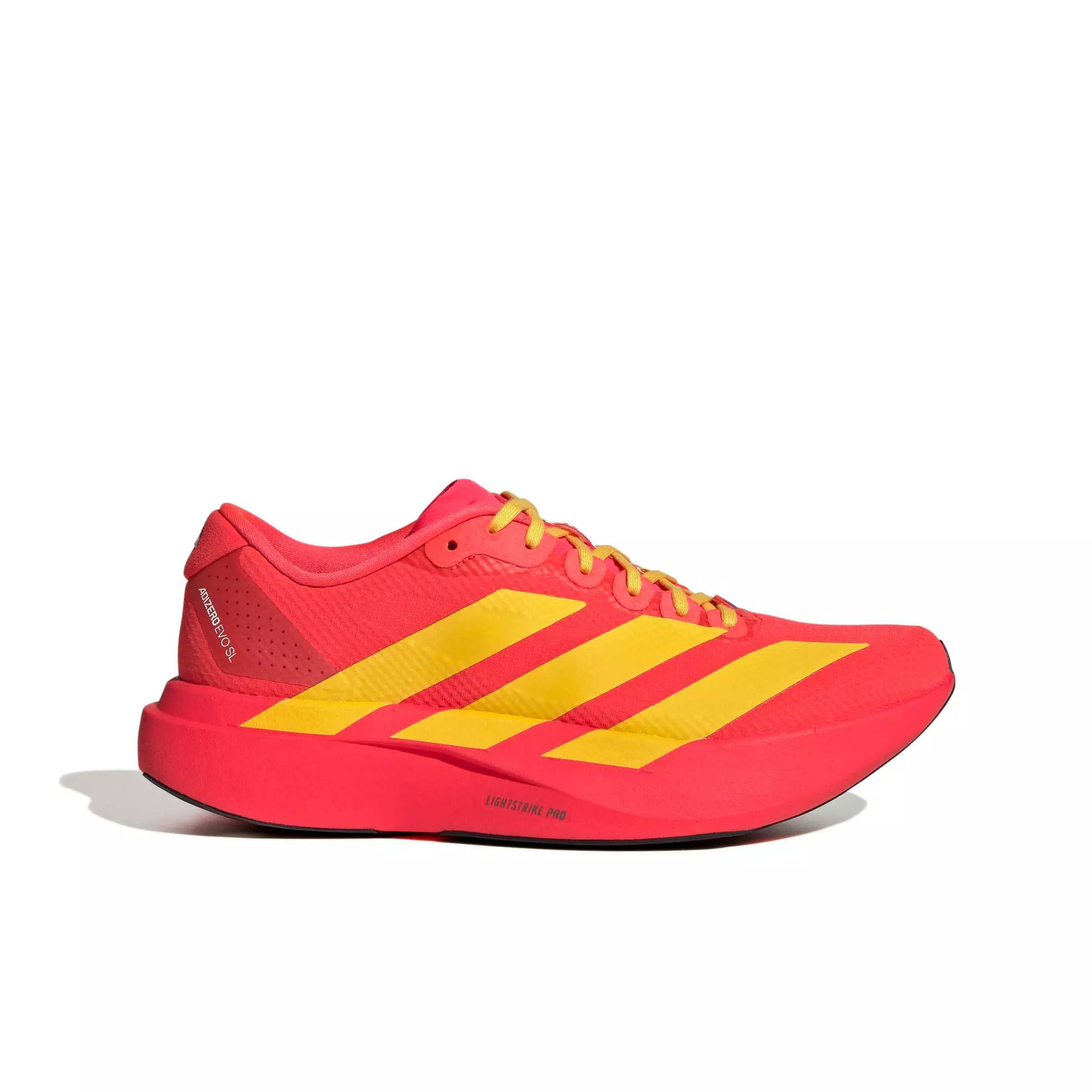 adidas Adizero EVO SL "Lucid Red/Bold Gold/Semi Lucid Blue" Women's Running Shoe - RED/GOLD/BLUE